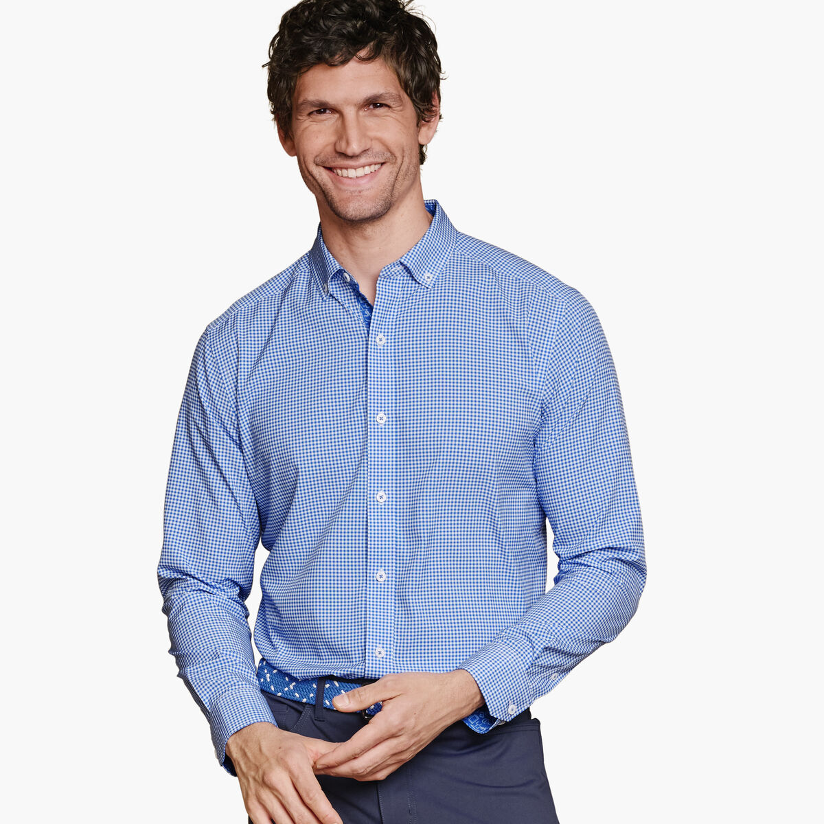 Game Day XC4® Long-Sleeve Gingham Shirt image number null