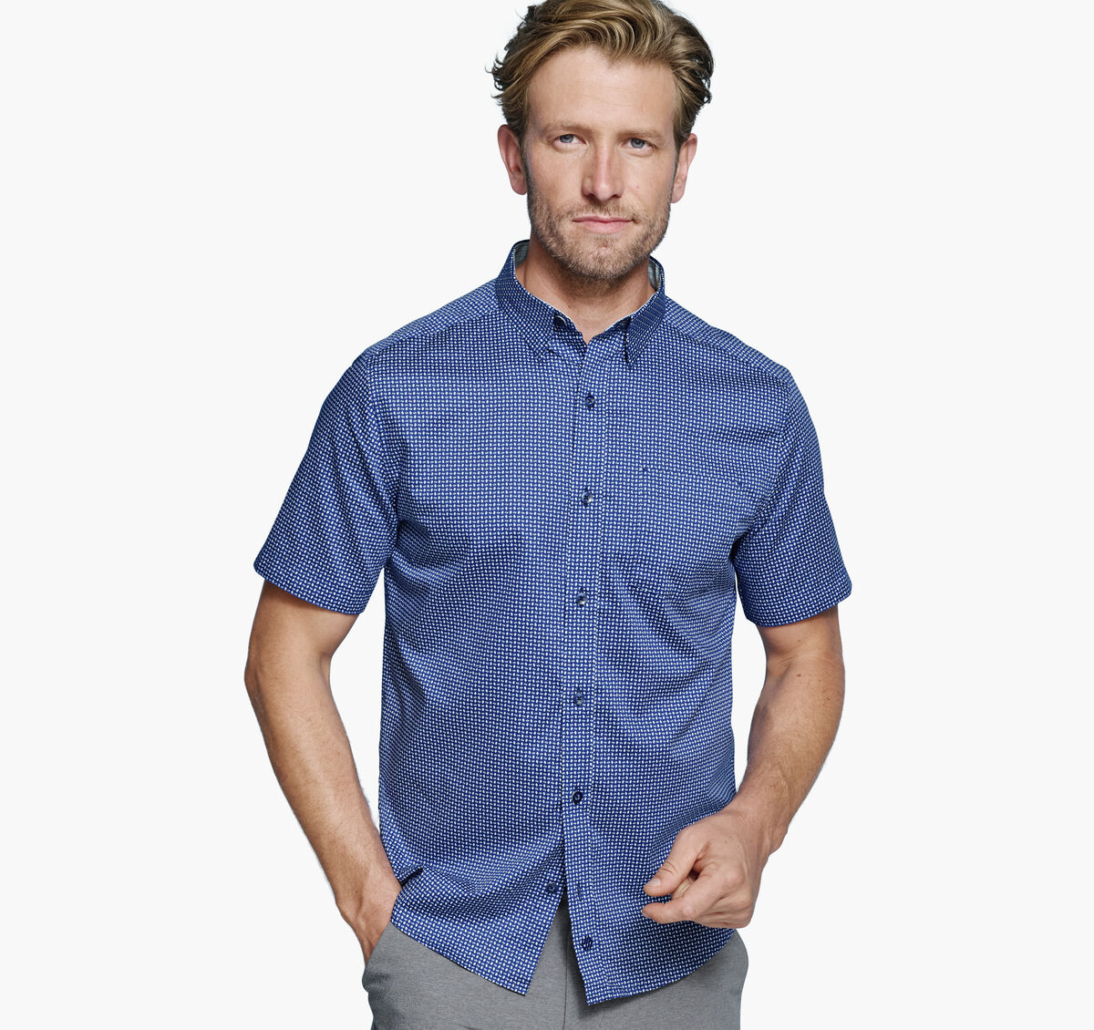 Printed Short-Sleeve Shirt image number null