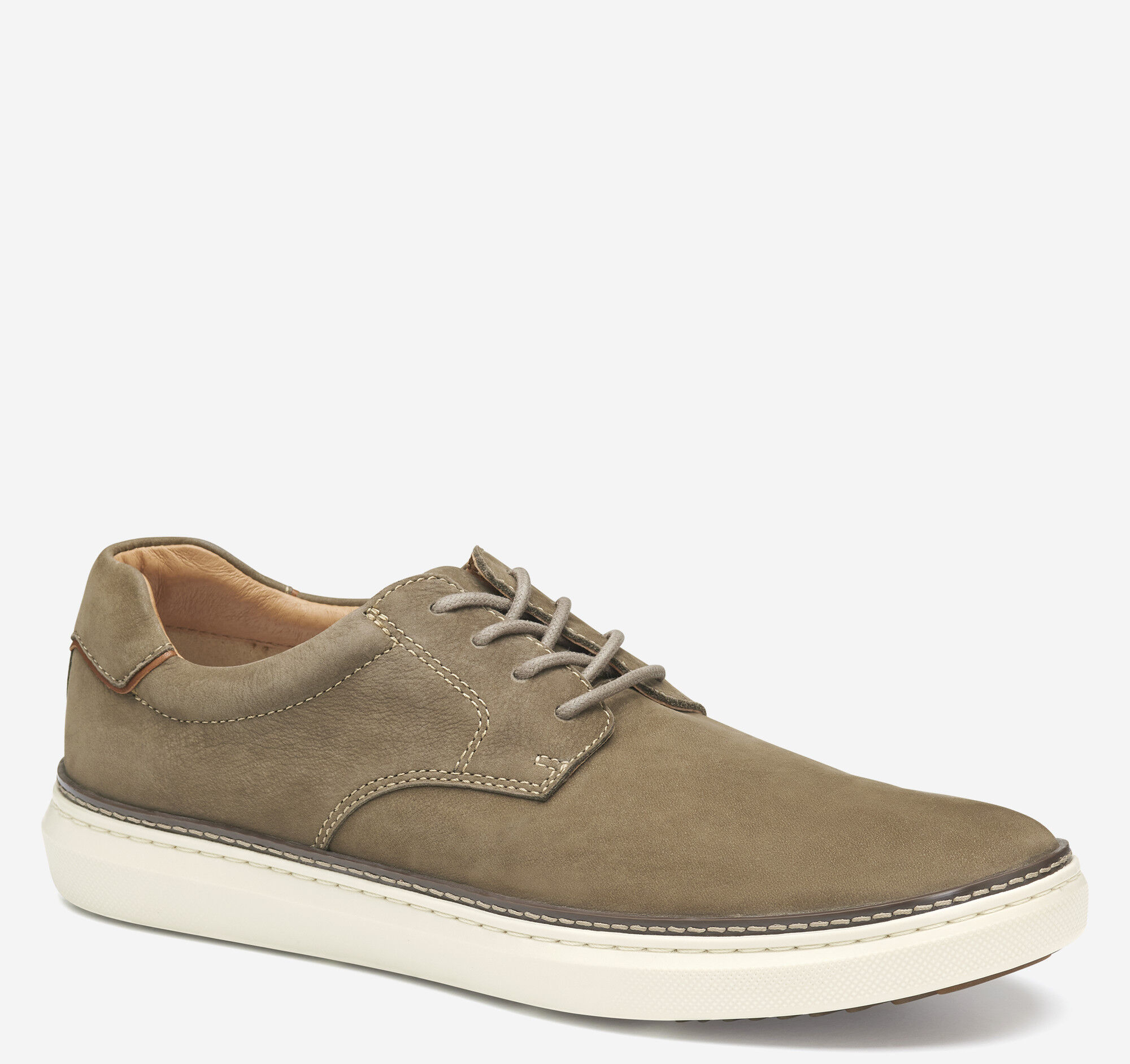 Men's McGuffey 2 Plain Toe in Taupe Tumbled Nubuck | Johnston & Murphy