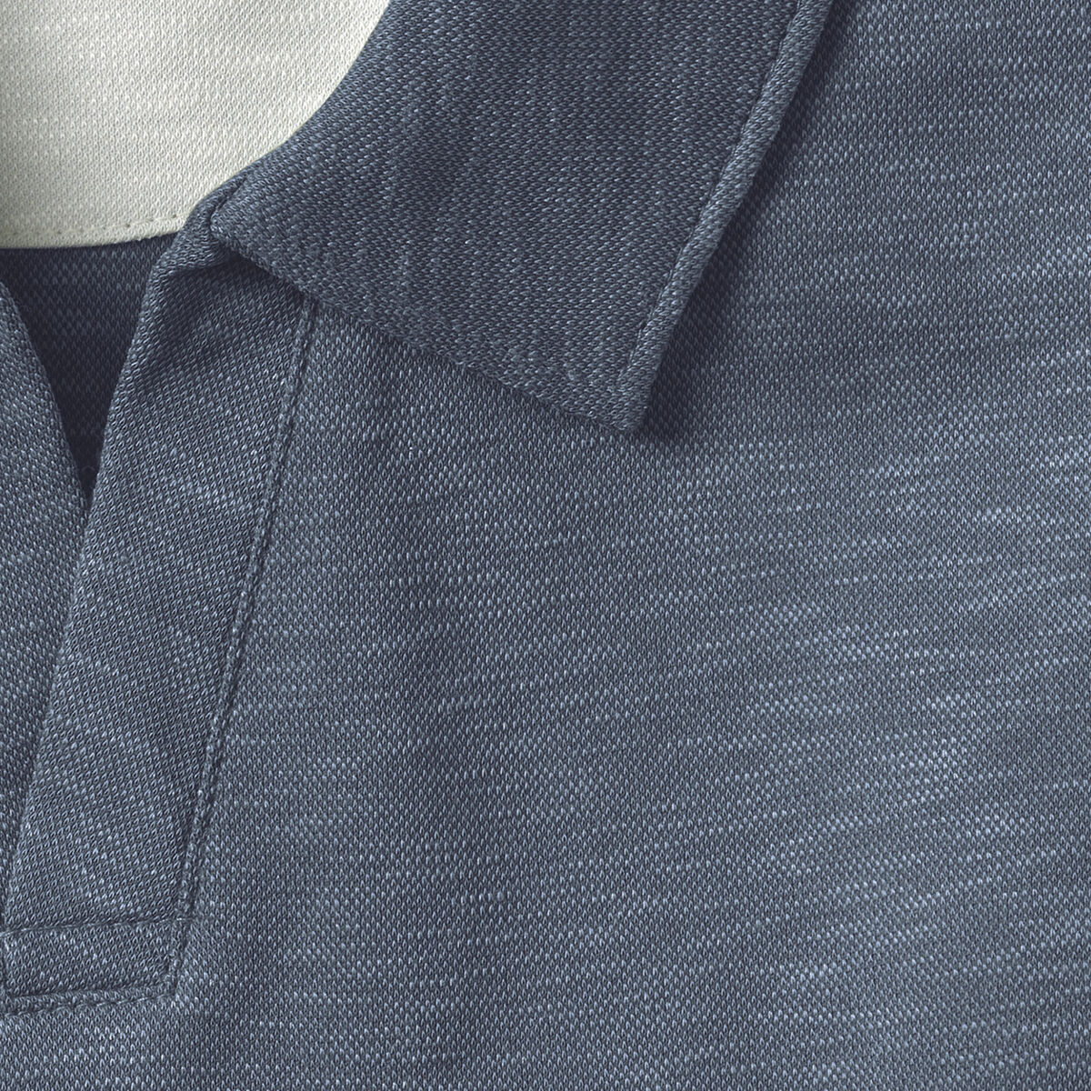 Vintage Slub V-Neck Polo image number null