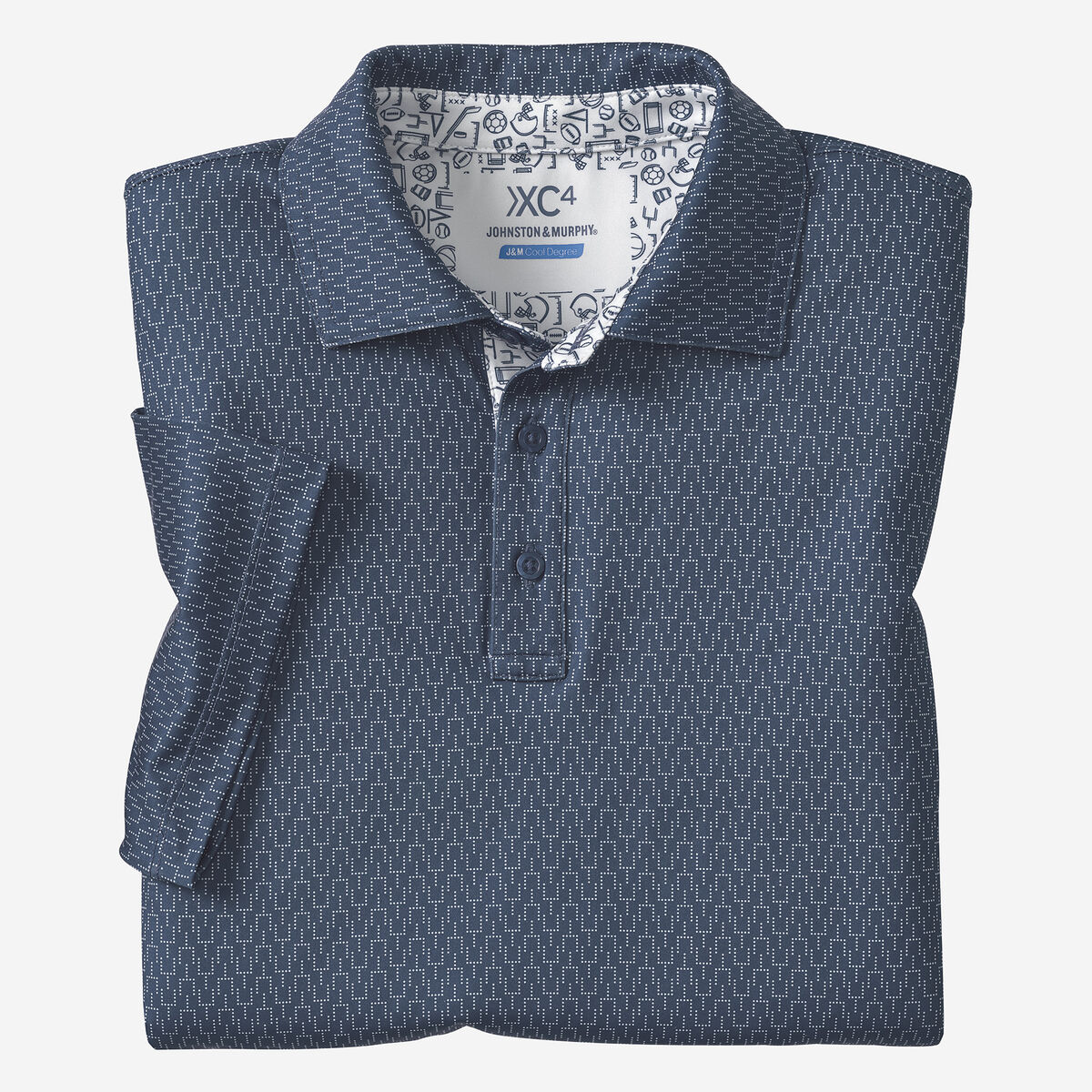 Game Day XC4® Goal Post Print Polo image number null