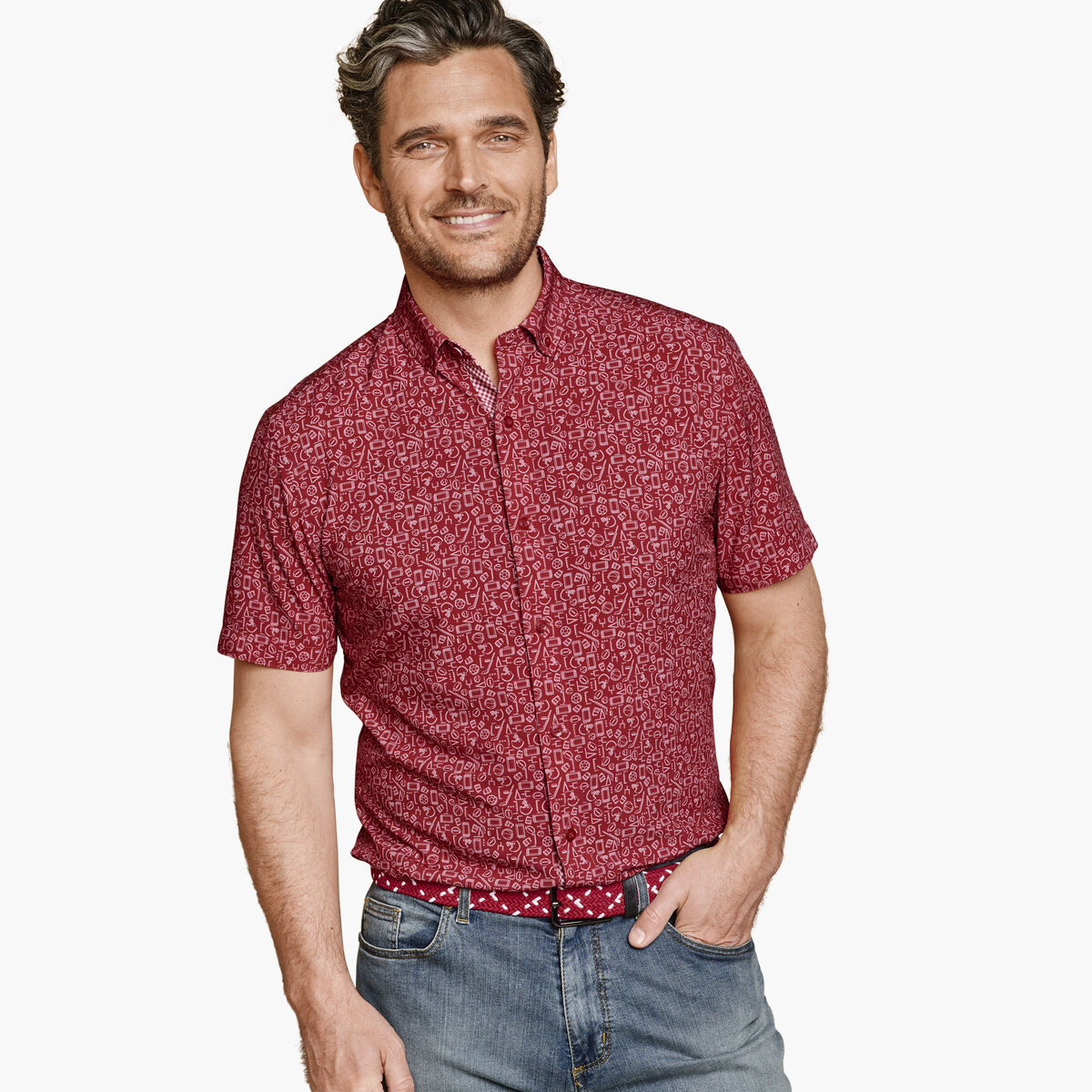 Game Day XC4® Short-Sleeve Multi-Sport Print Shirt image number null