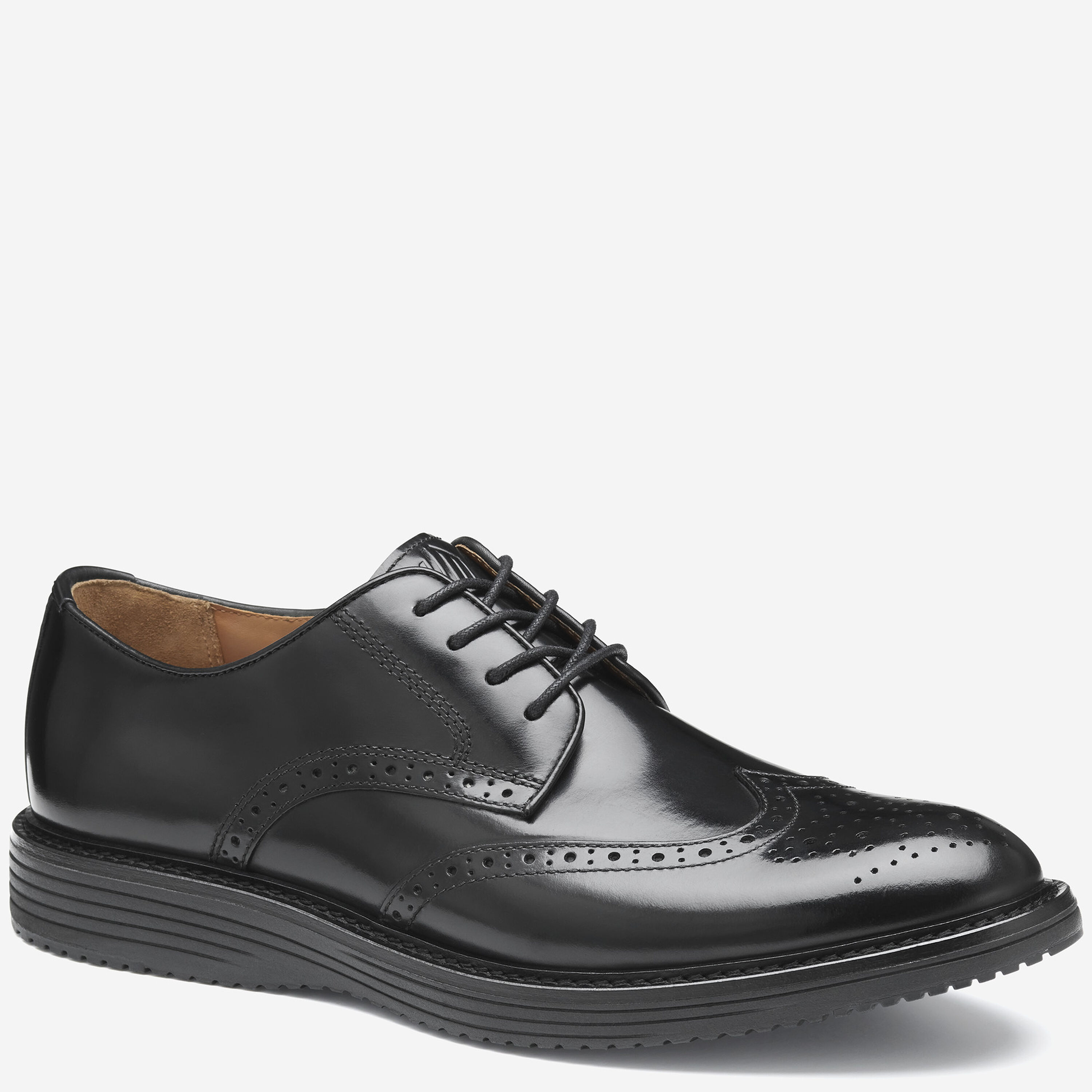 Johnston Murphy Wingtip Carlock Two Tone Black White size 11.5 US M Handcrafted Two-Tone Wingtip Leather Shoes – Rebels Market main image 4