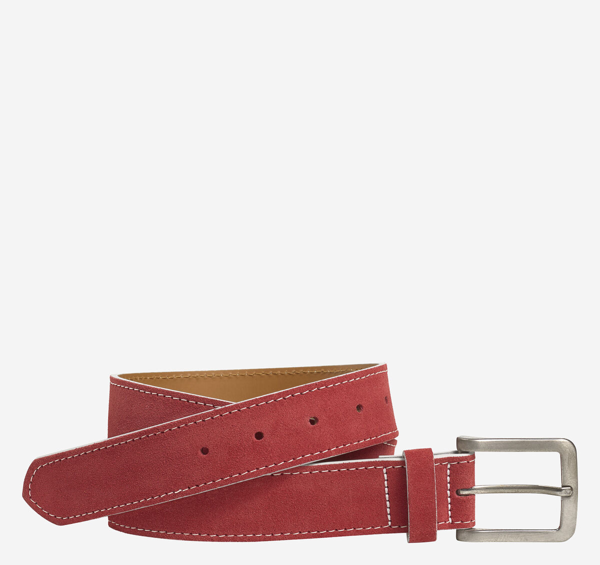 Game Day White-Edge Suede Belt image number null
