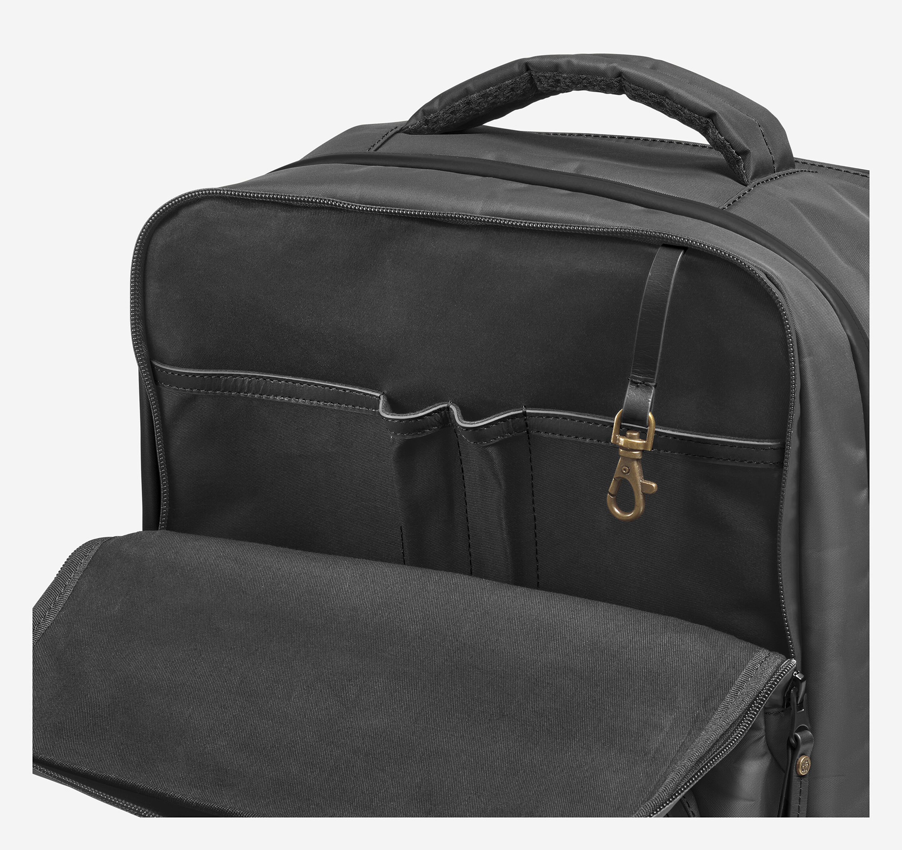 Men's Hudson Waterproof Travel Backpack in Black | Johnston & Murphy