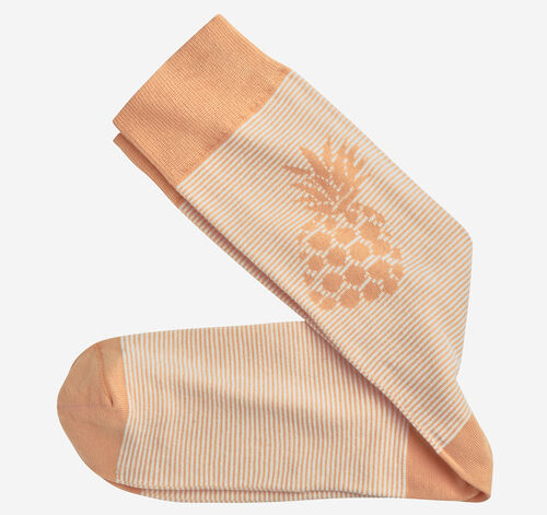 Striped Socks - Orange Pineapple