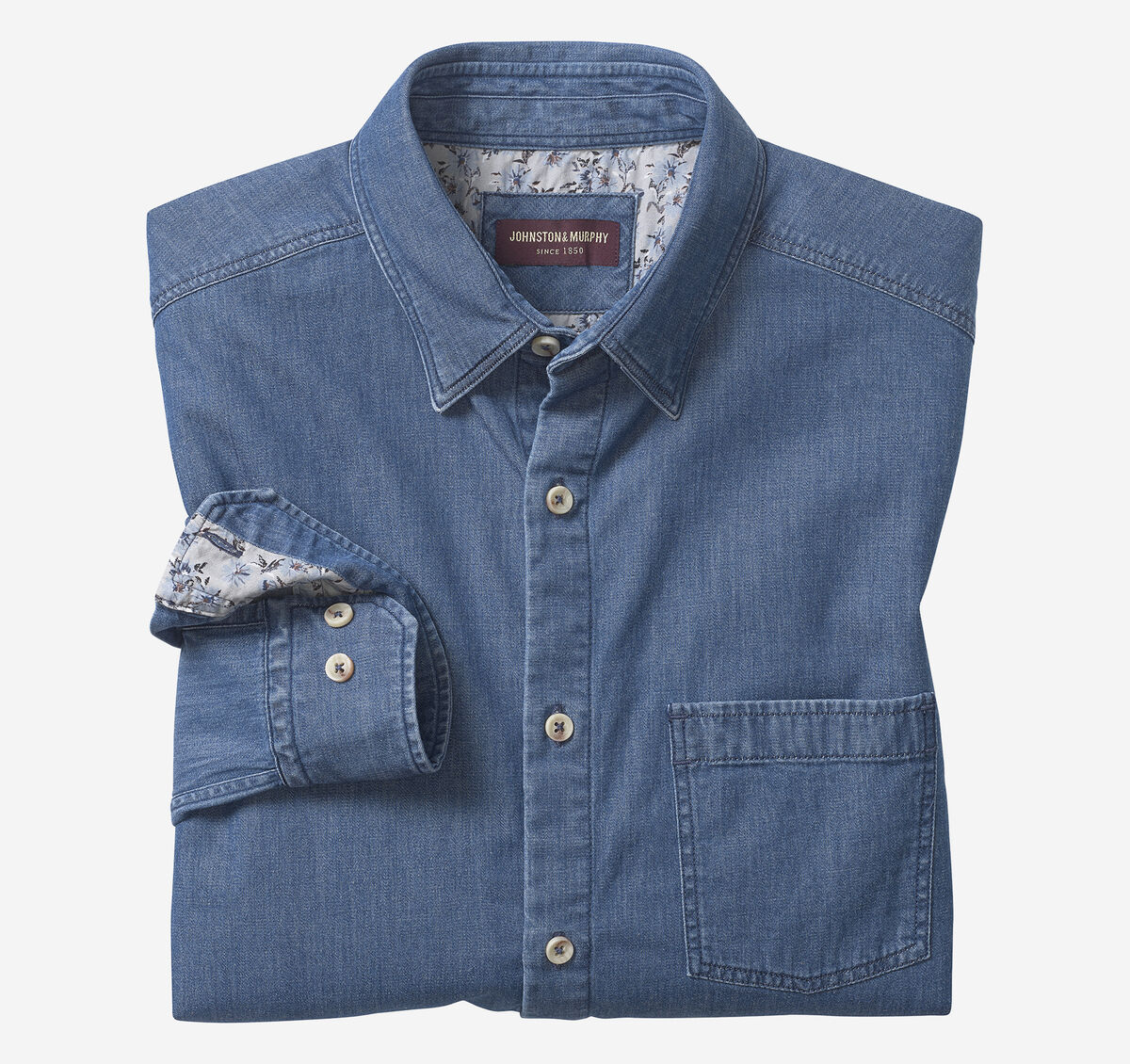 Washed Denim Shirt image number null