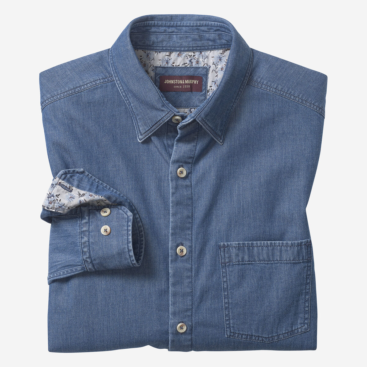 Washed Denim Shirt image number null