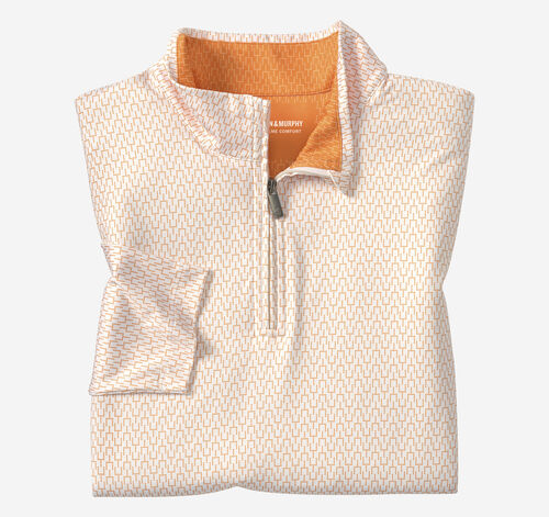 Game Day XC4&reg; Goal Post Print Quarter-Zip - Orange