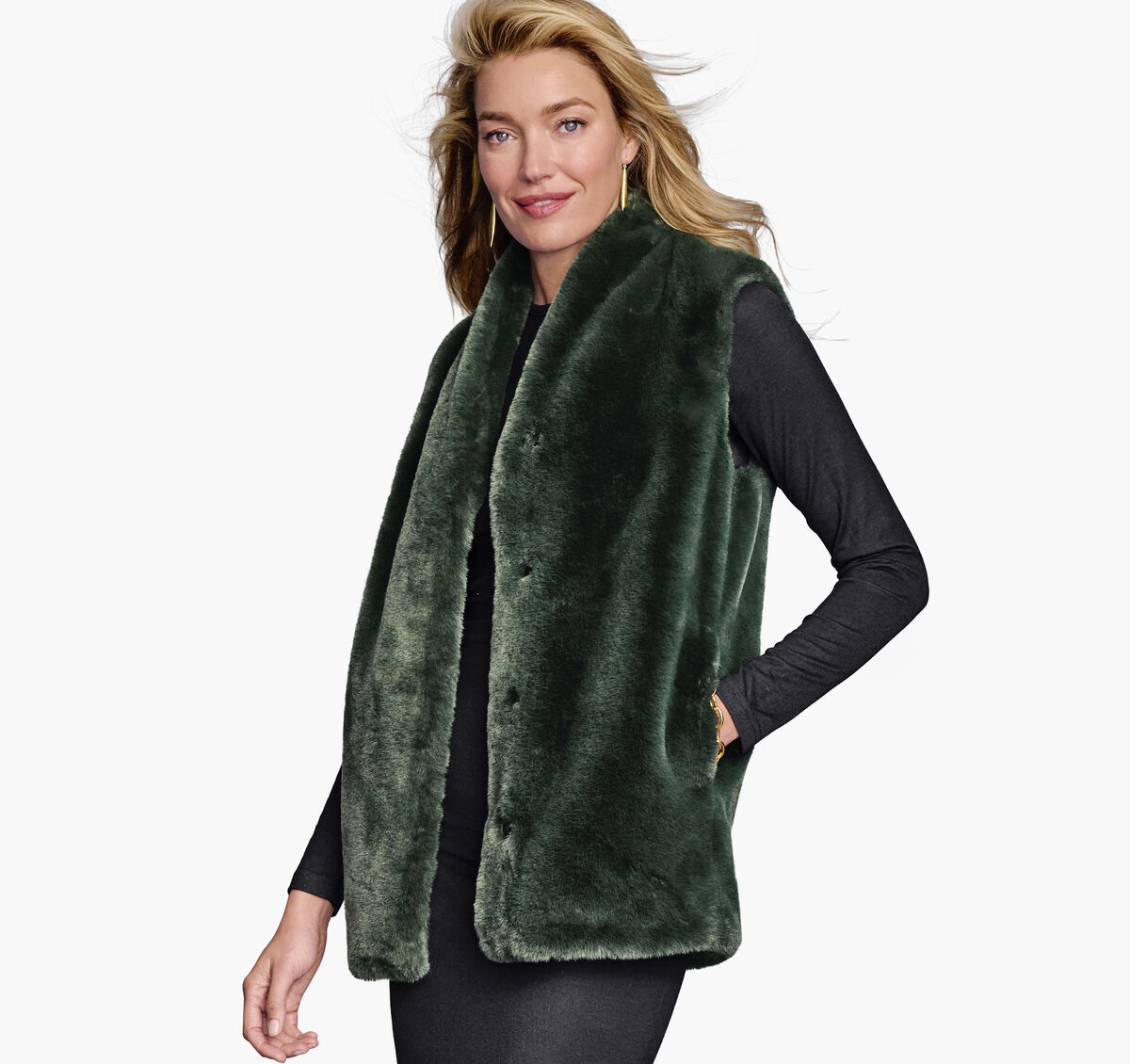 Faux-Fur Vest image number null
