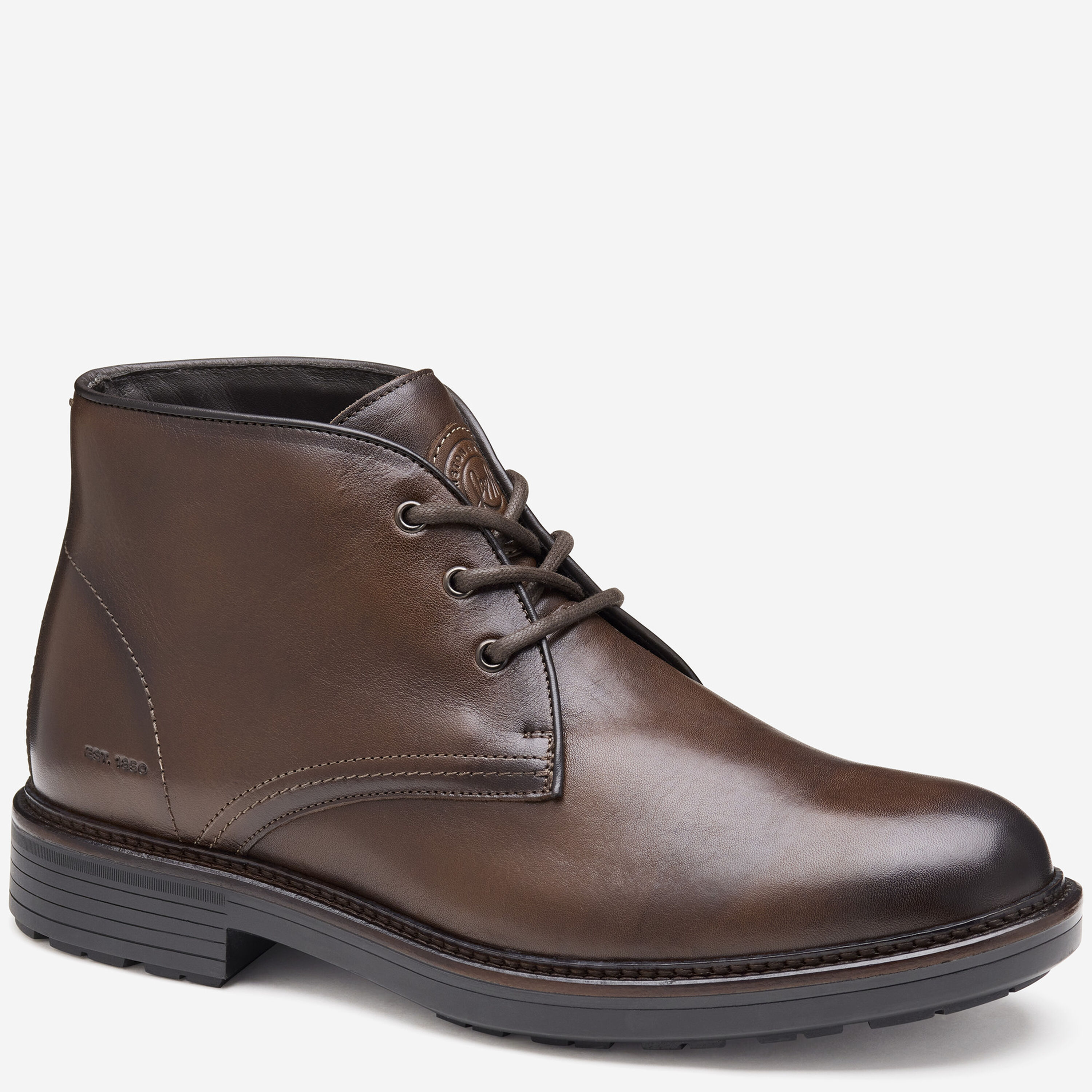 Johnston & Murphy Mens Brown Leather Chukka Boots 10.5 Dress Shoes Men main image 3