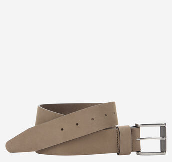 Nubuck Roller-Buckle Belt