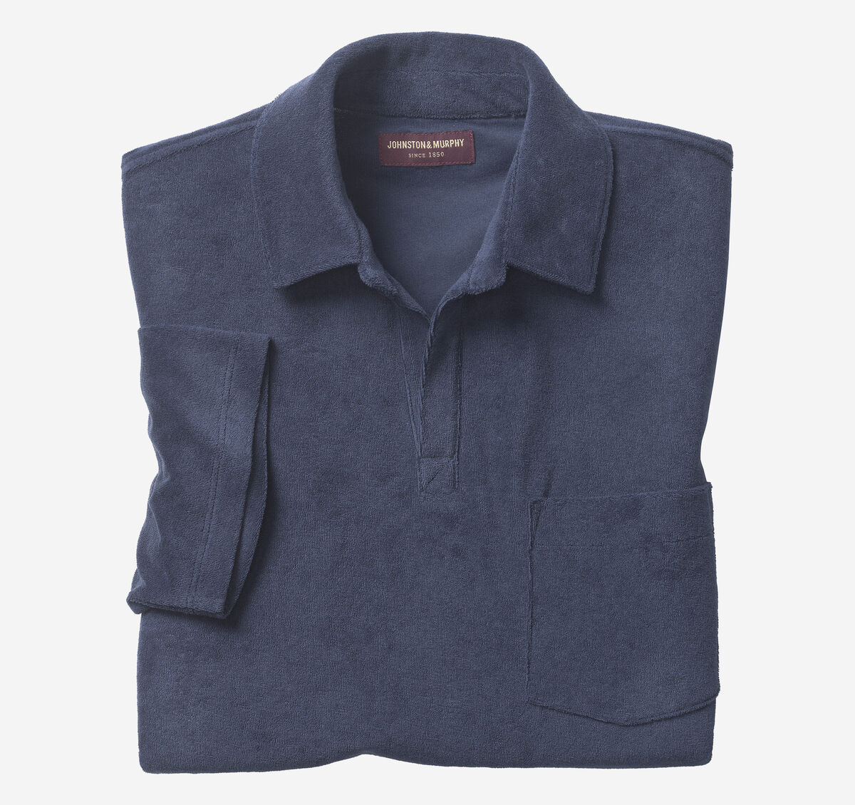 Terry Open Collar Polo image number null