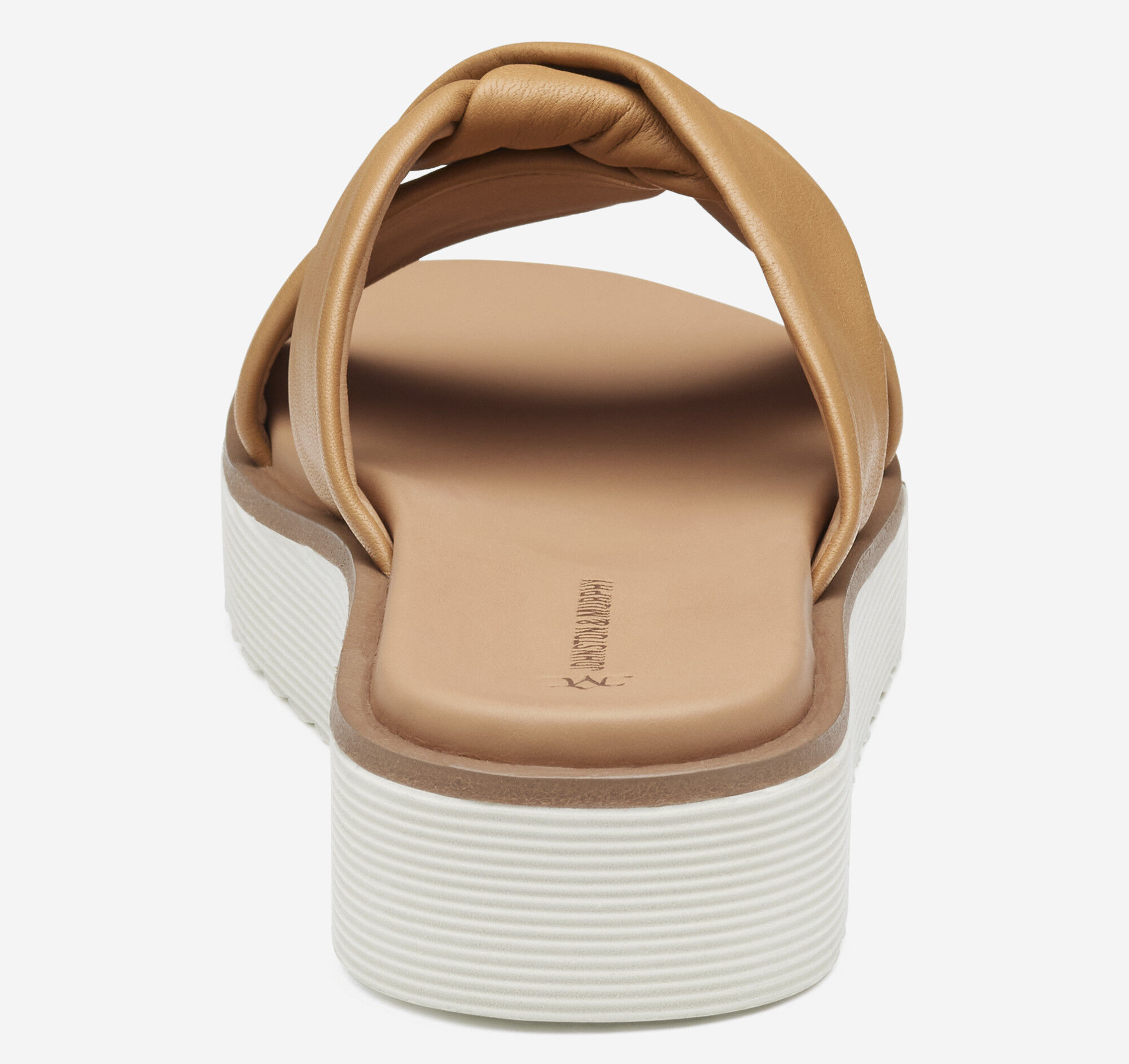 Women's Mitzi Knotted Slide in Tan Glove Leather | Johnston & Murphy