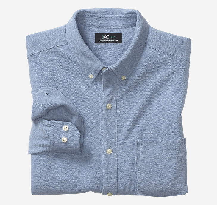 XC Flex® Birdseye Long-Sleeve Knit Shirt preview