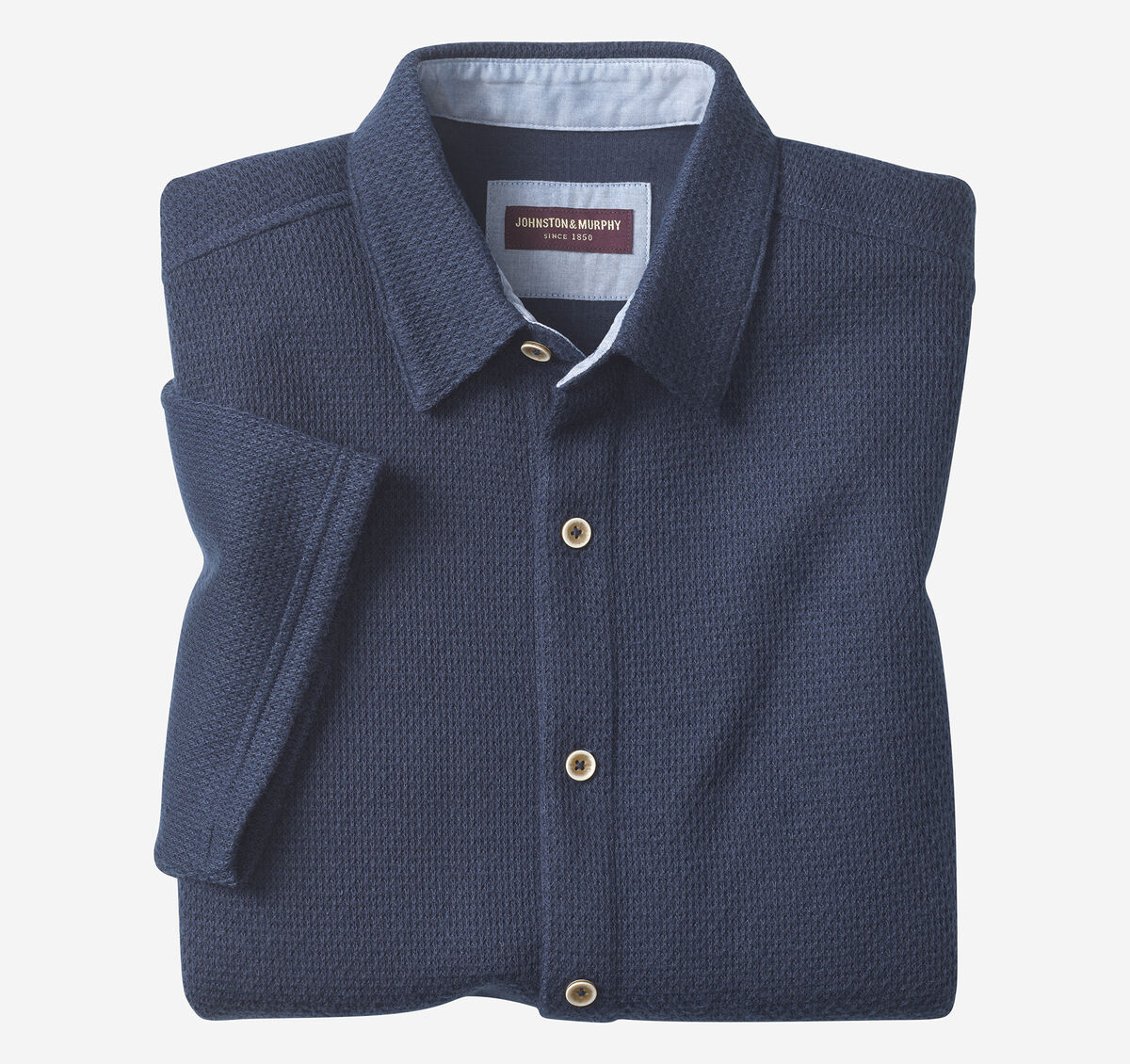 Linden Textured Short-Sleeve Shirt image number null