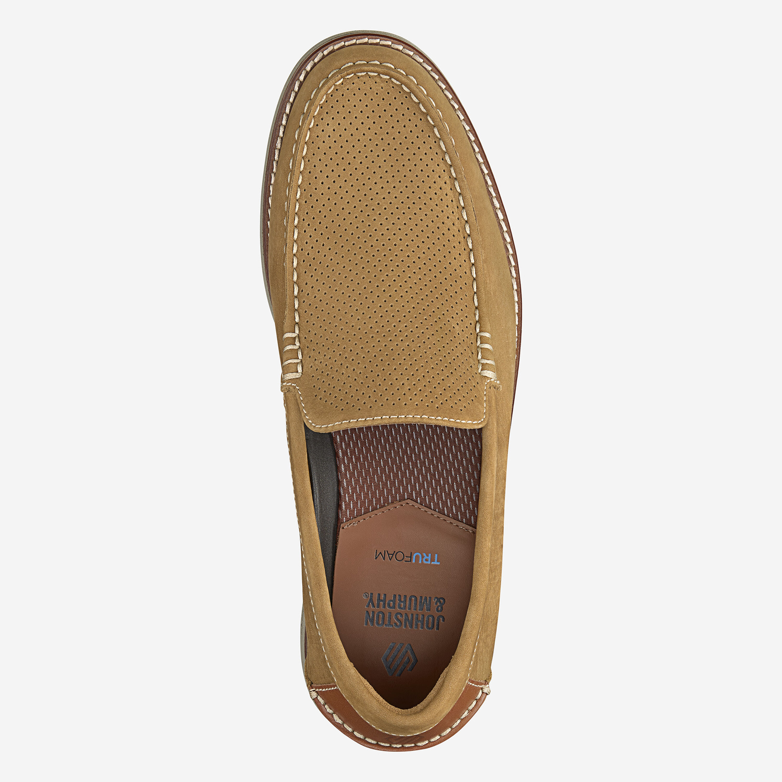 Johnston & Murphy Leather Upton Venetian Slip On Loafer Shoe Johnston &Amp; Murphy Upton Venetian Nubuck Leather Slip-On  main image 3