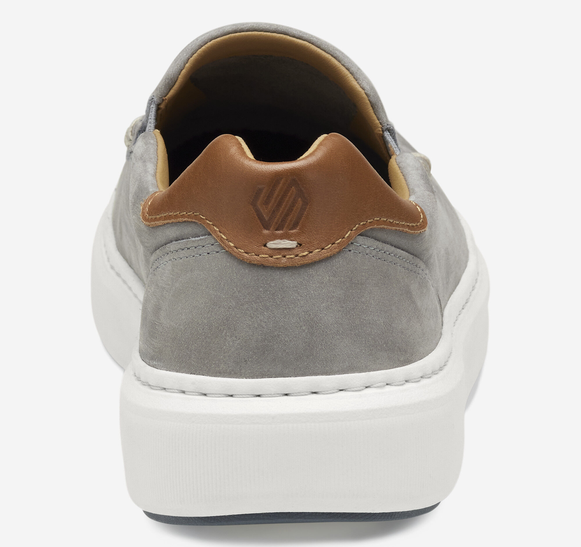 Men's Anders Moc Toe Slip-On in Gray Nubuck | Johnston & Murphy