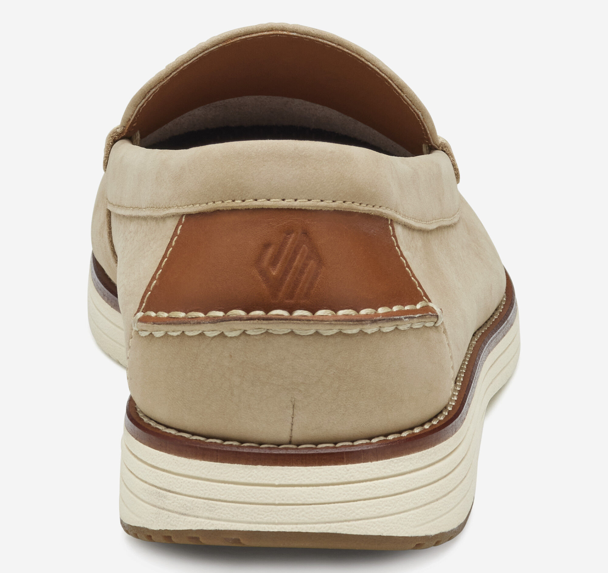 Men's Upton Perfed Venetian Loafer in Taupe Nubuck | Johnston & Murphy