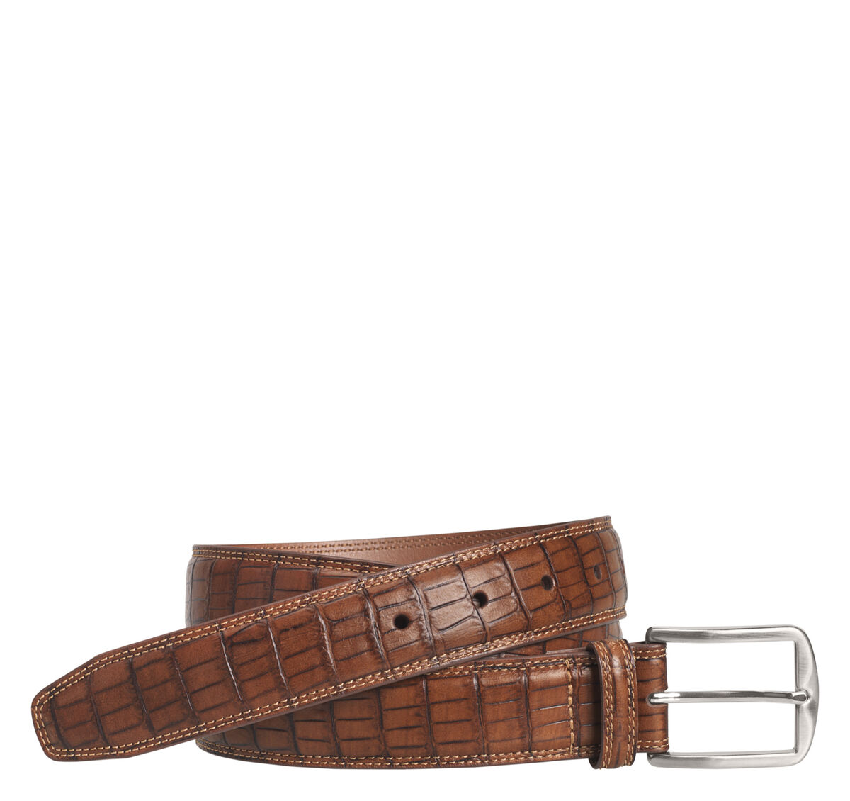 Croc Print Belt image number null