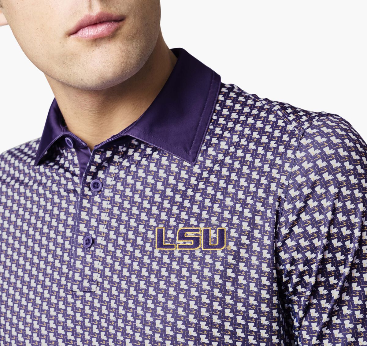 Collegiate XC+&trade; State Print Polo image number null