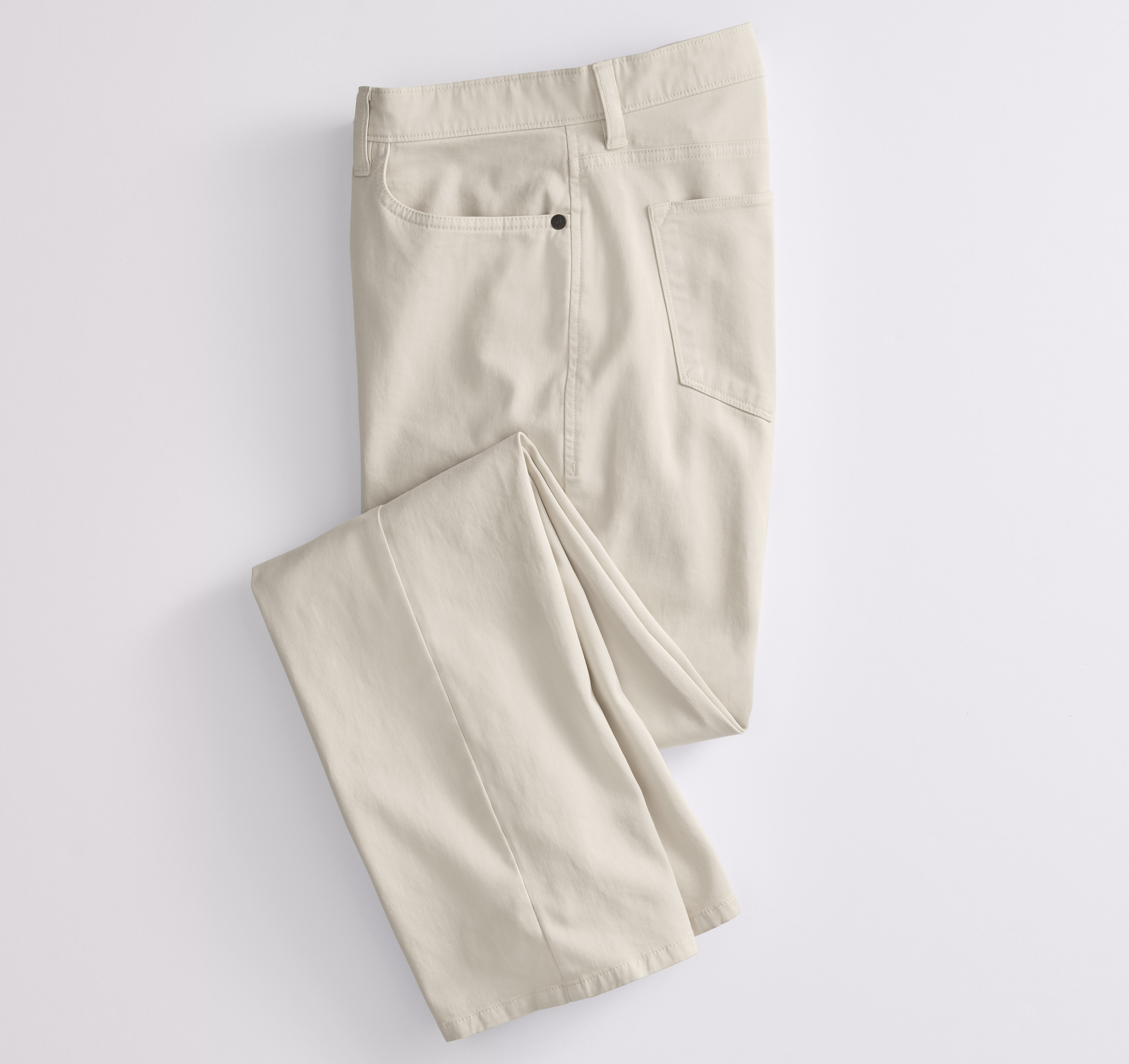 Men's Five-Pocket Pants in Stone | Johnston & Murphy