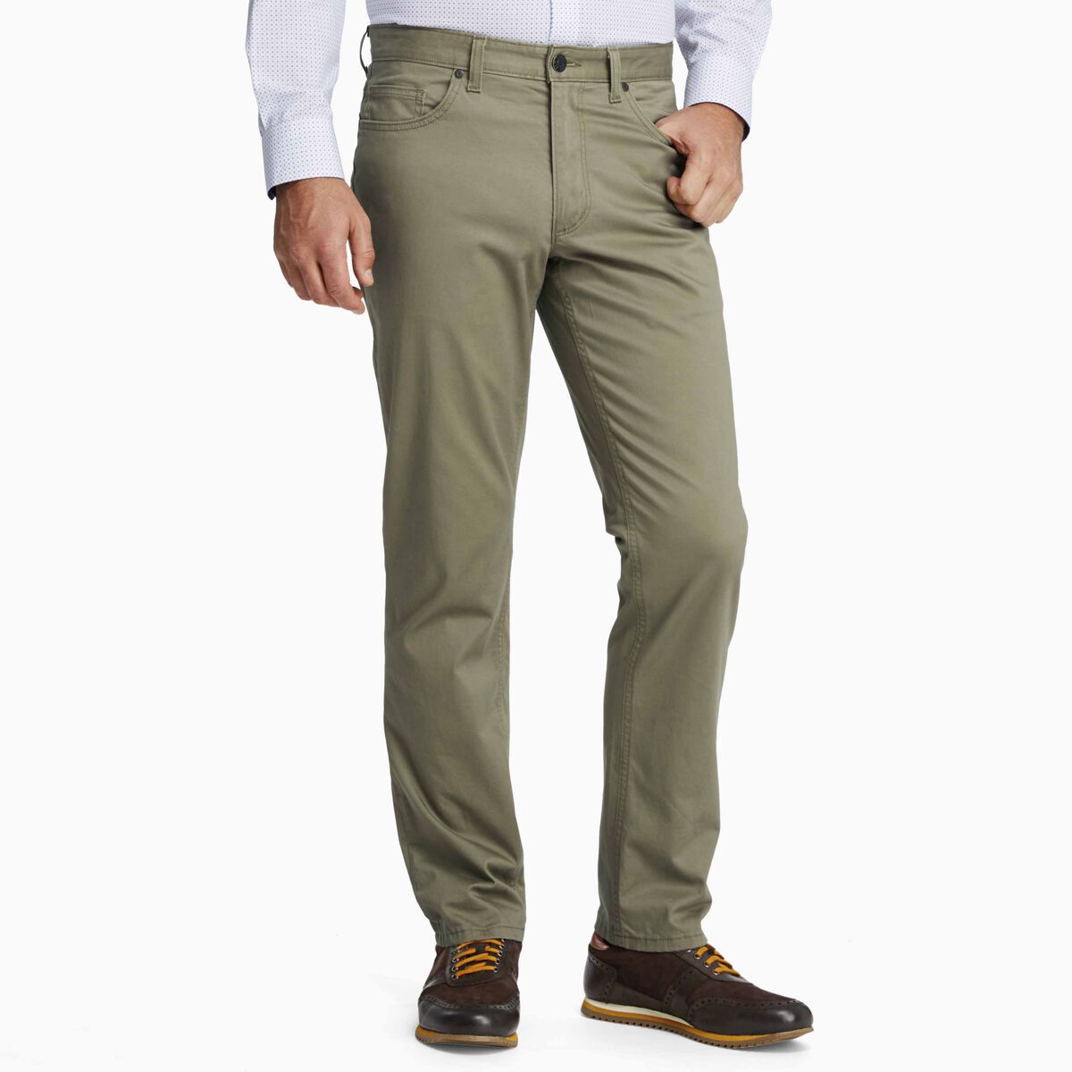 Slim Fit Five-Pocket Pants image number null