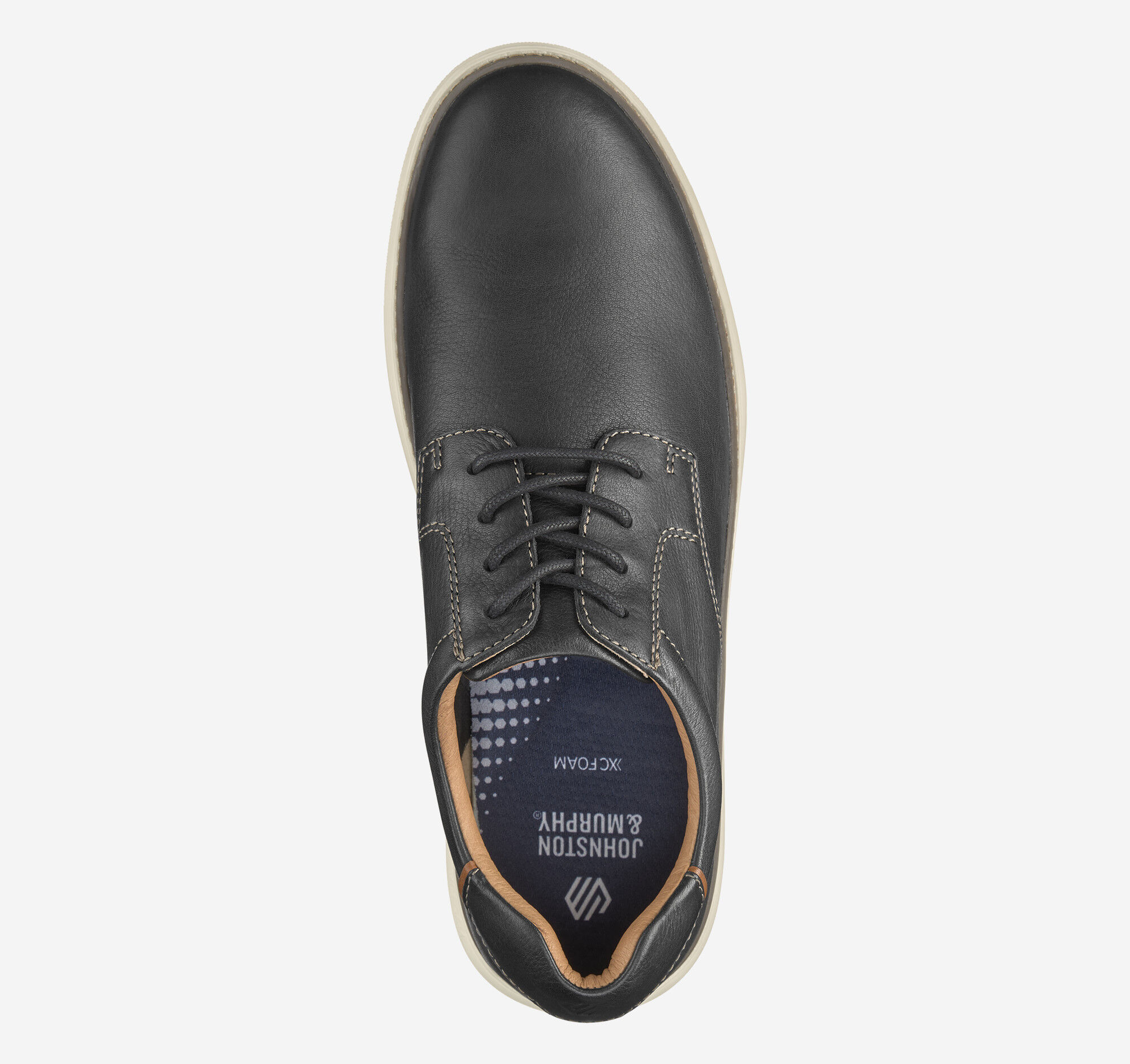 Men's McGuffey 2 Plain Toe in Black Full Grain | Johnston & Murphy