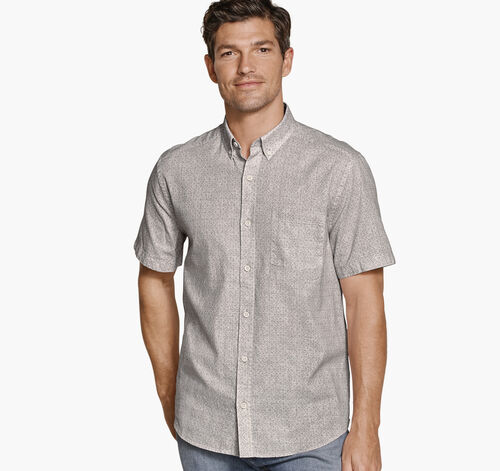 Hampton Short-Sleeve Shirt - Tan Desert Tile