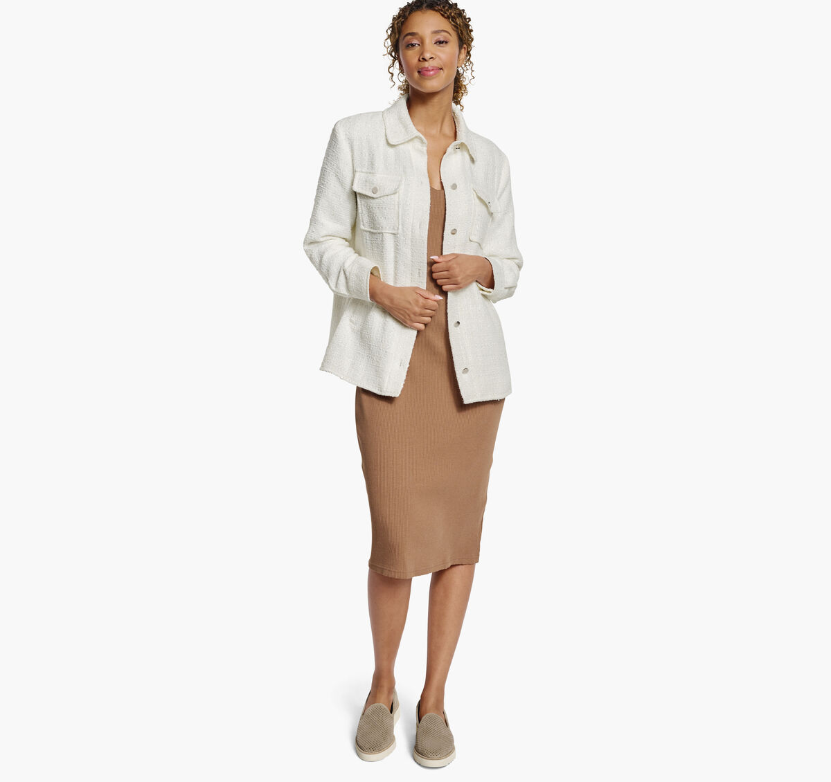 Boucle Shirt Jacket image number null