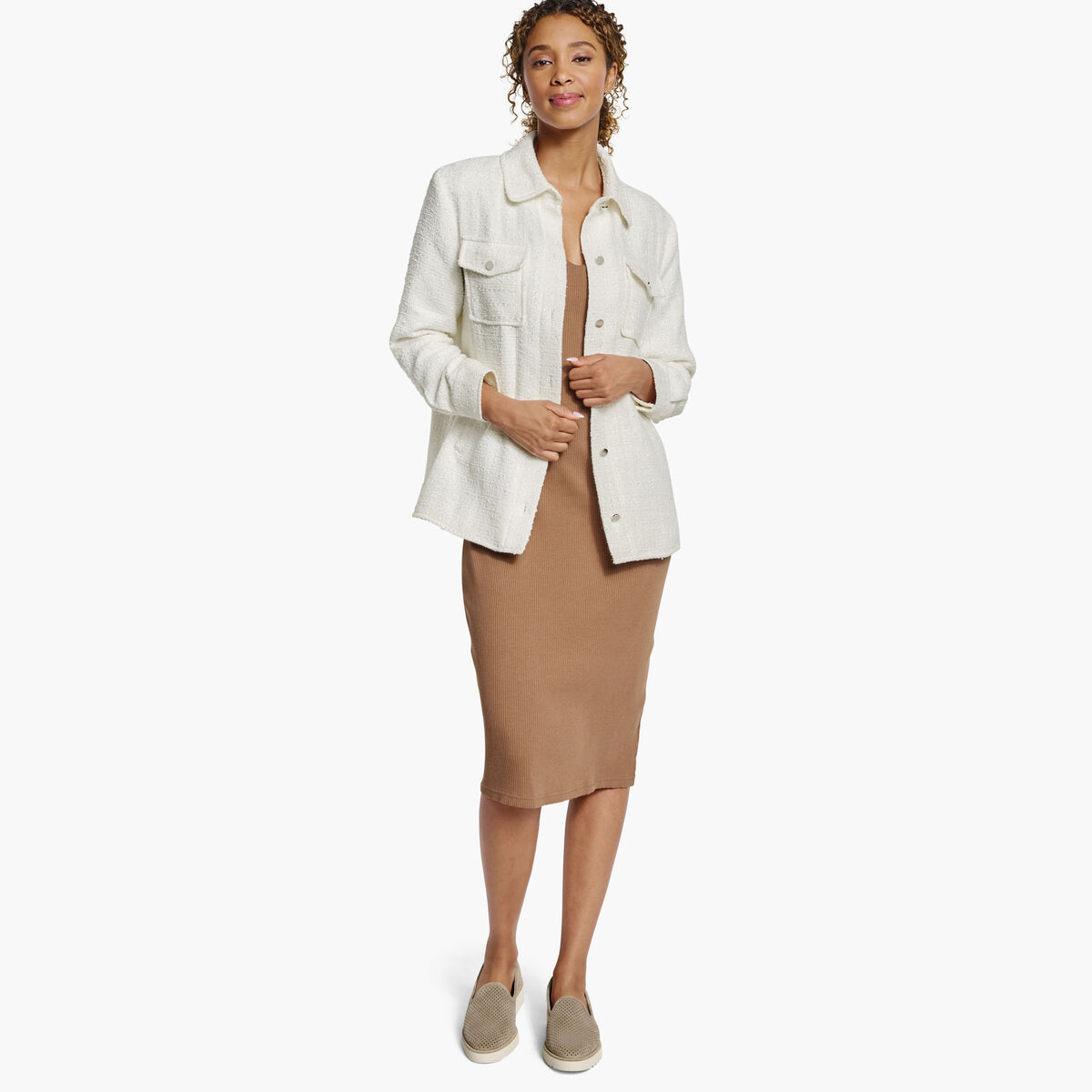 Boucle Shirt Jacket image number null