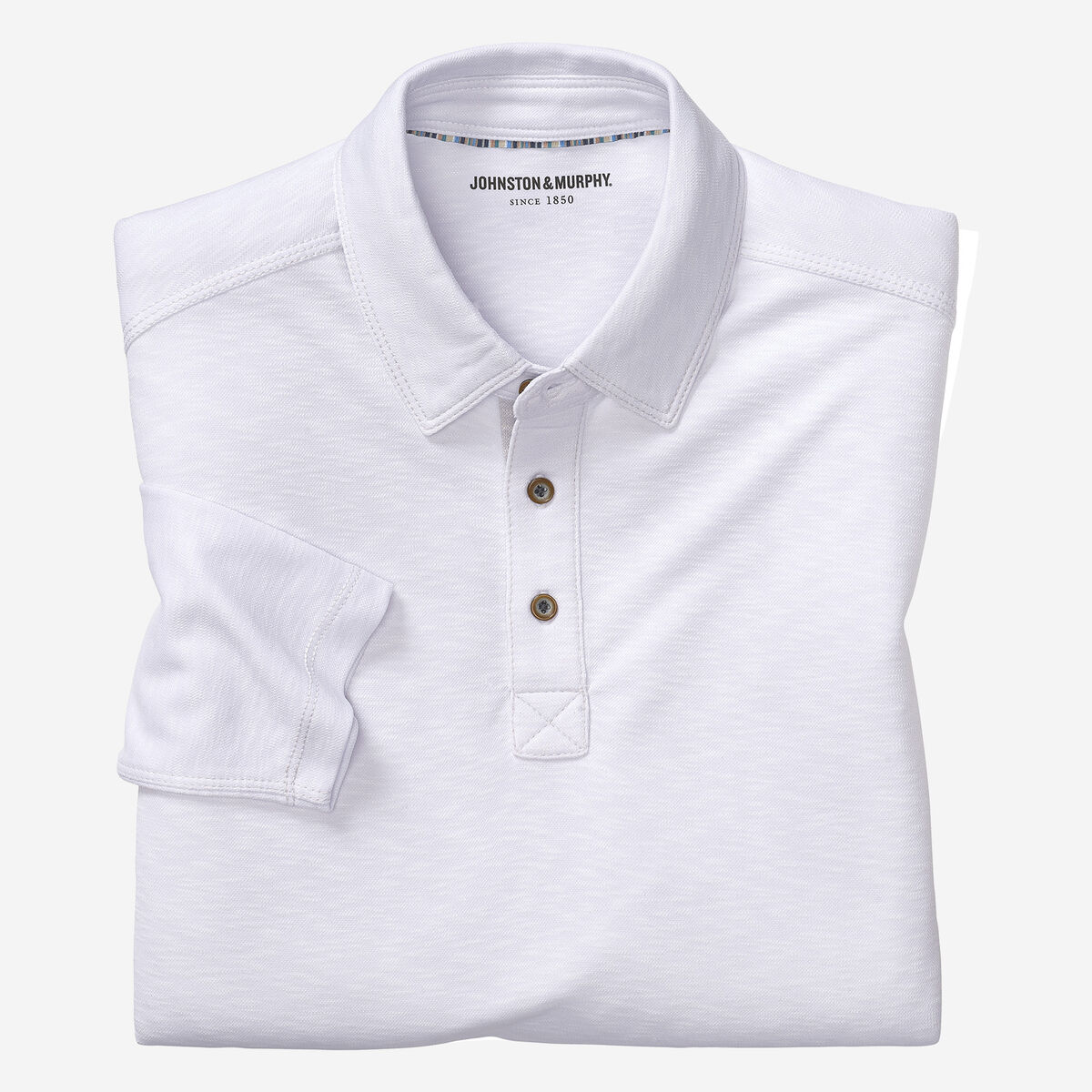 Vintage Slub Long-Sleeve Polo image number null