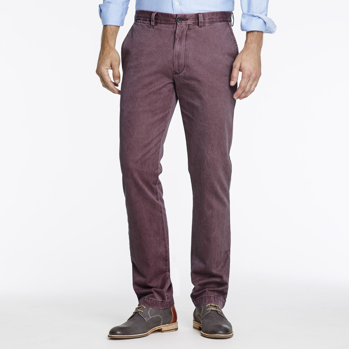 Slim Fit Garment Washed Chinos image number null