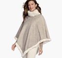 Reversible Faux-Fur Poncho image number null