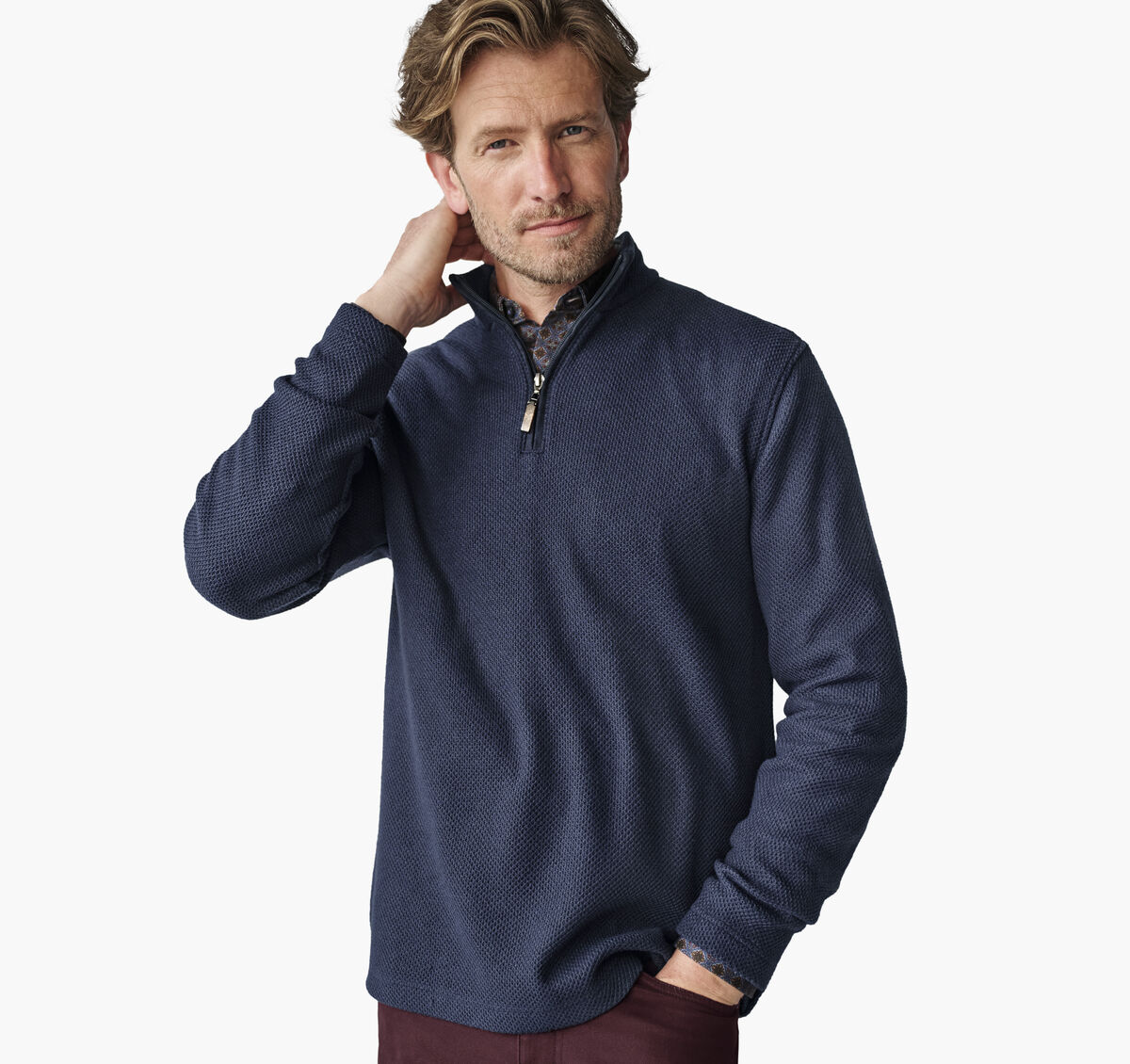 Dalton M&eacute;lange Quarter-Zip image number null