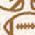 Game Day XC+&trade; Long-Sleeve Football Print Shirt - Rust