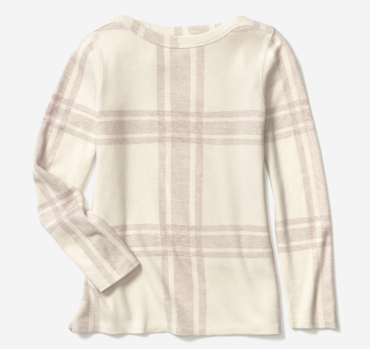 Plaid Boatneck Top image number null