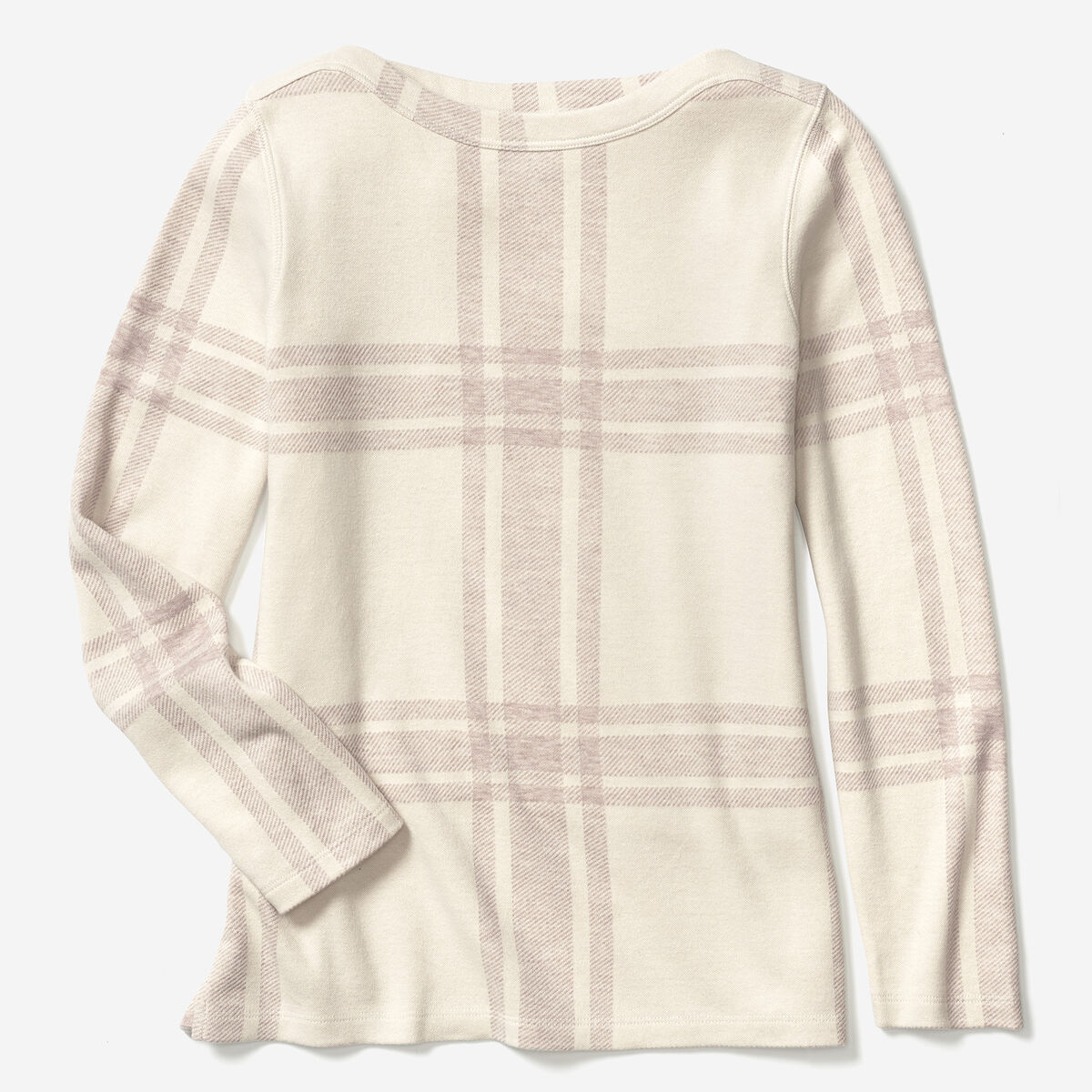 Plaid Boatneck Top image number null