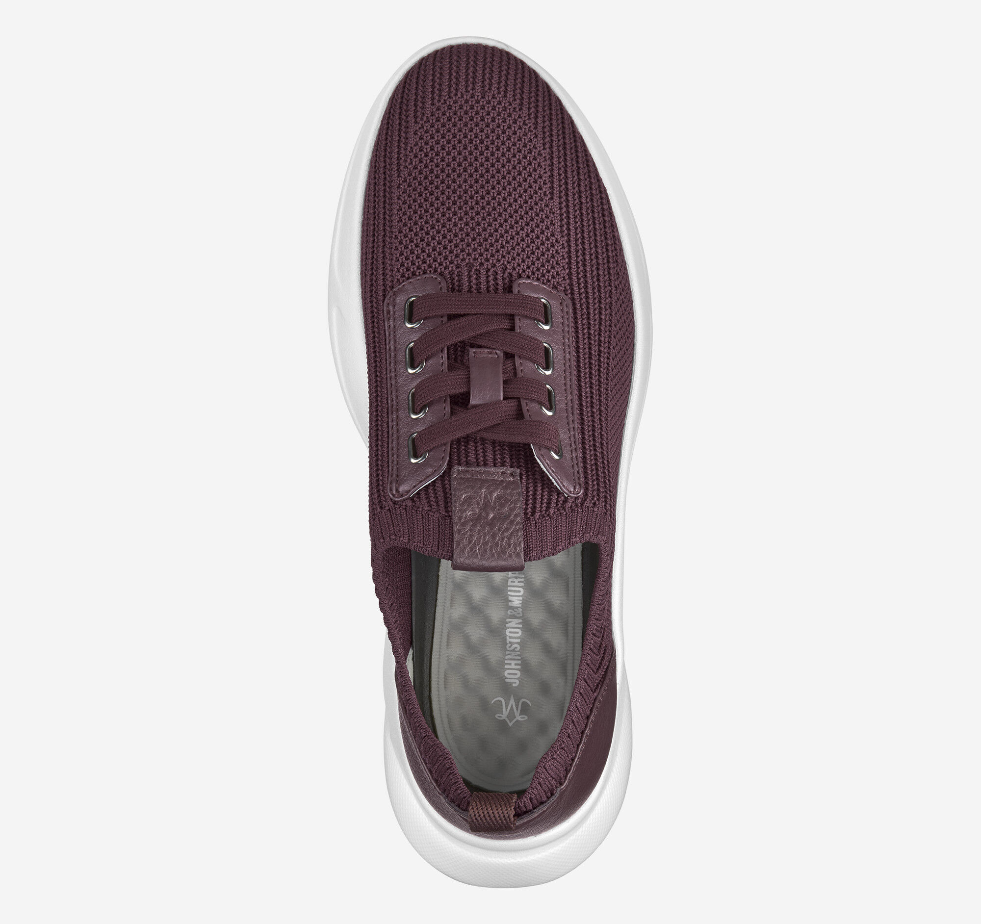 Women's Escape Knit Lace-Up in Bordeaux Knit | Johnston & Murphy