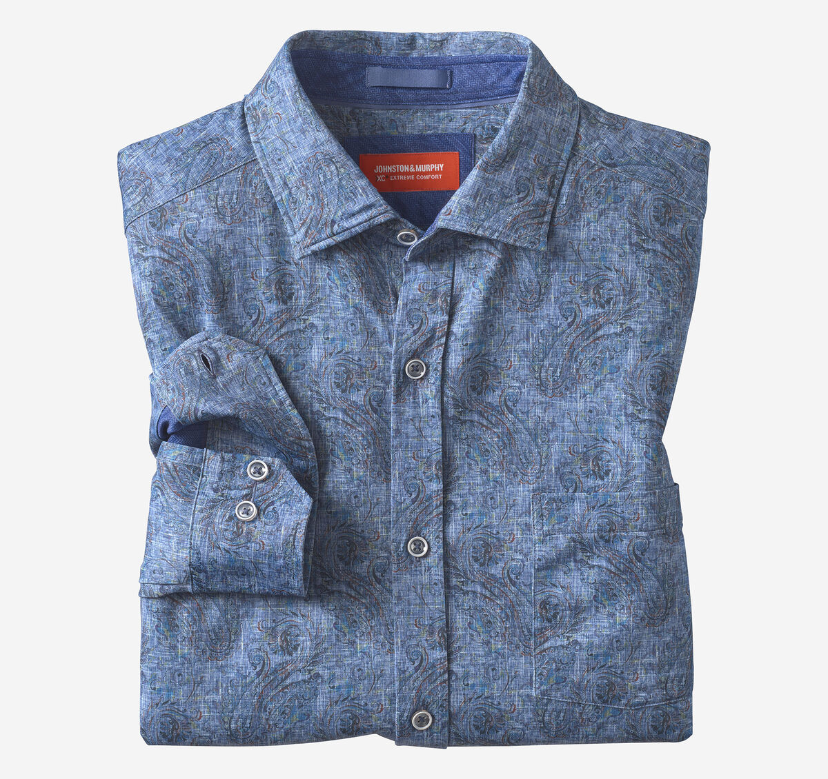 XC+&trade; Motion Long-Sleeve Print Knit Shirt image number null