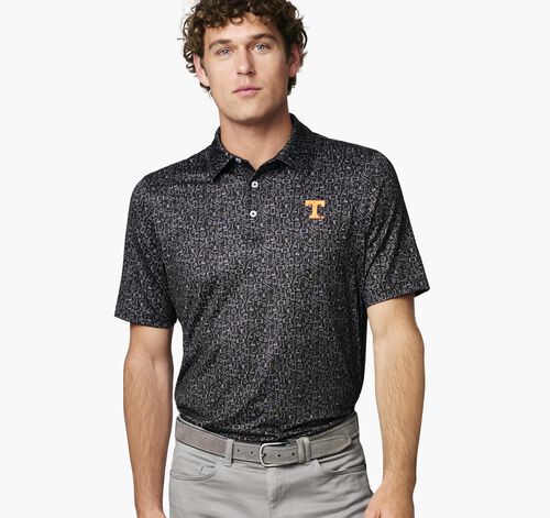 Collegiate XC+&shy;&trade; Multi Sport Print Polo - University of Tennessee - Black