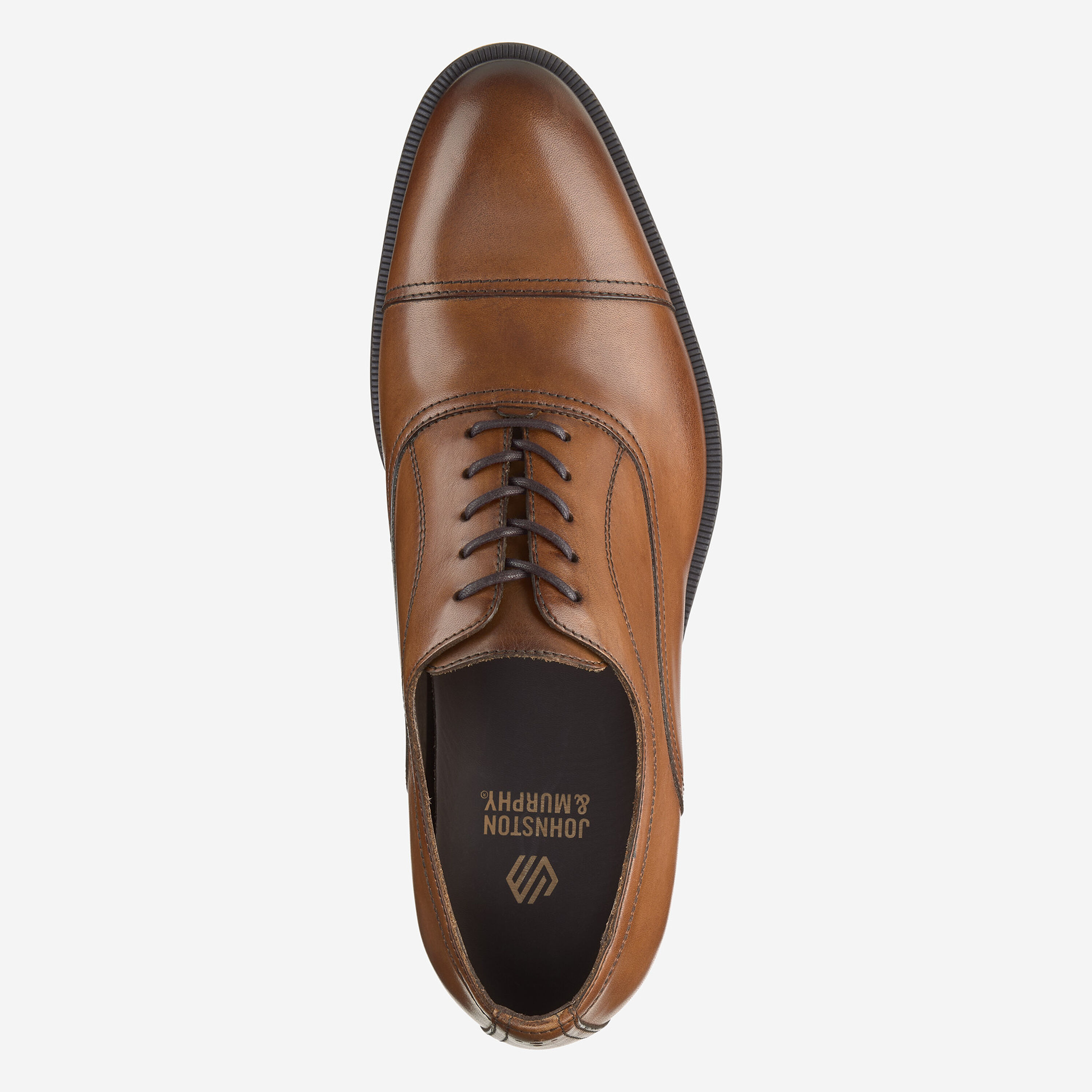 Johnston and Murphy Lught Brown Burnished Oxford. Shoe 11.5 Men main image 4