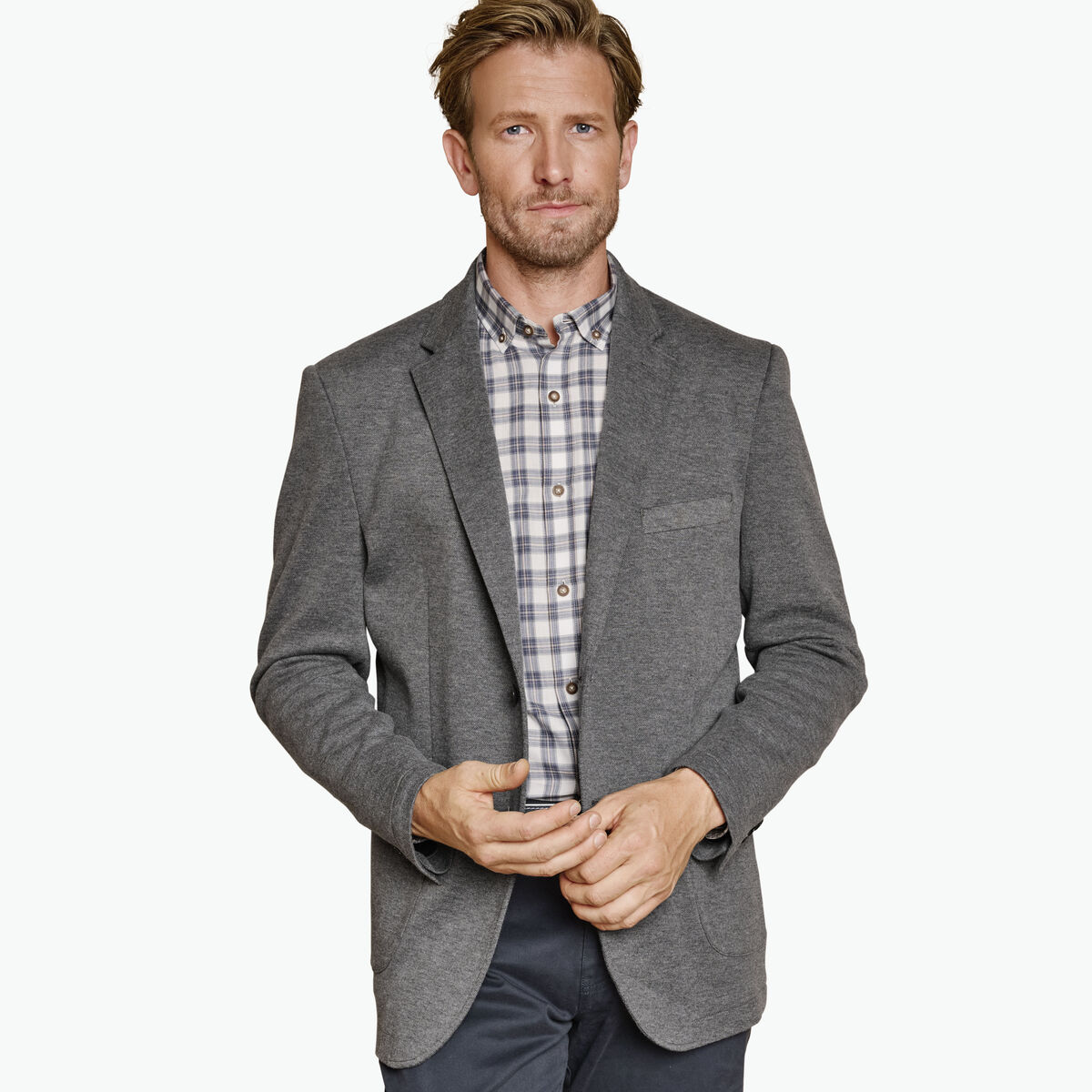 XC Flex® Knit Blazer with Removable Hooded Bib image number null