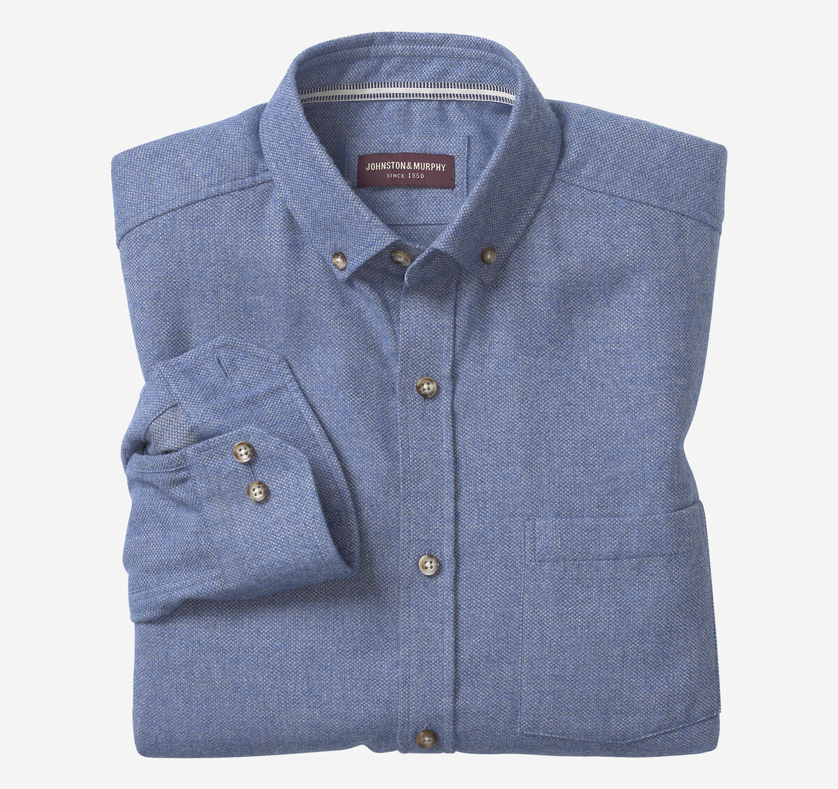 Brushed Heathered Woven Shirts image number null