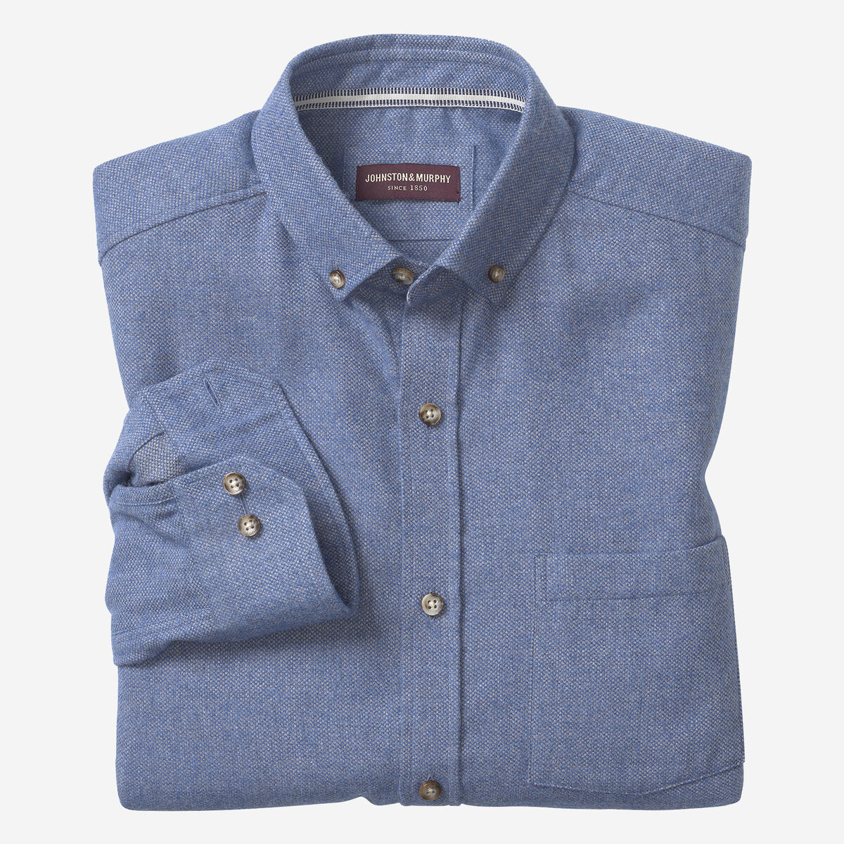 Brushed Heathered Woven Shirts image number null