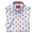 Lobster Print Short-Sleeve Shirt image number null