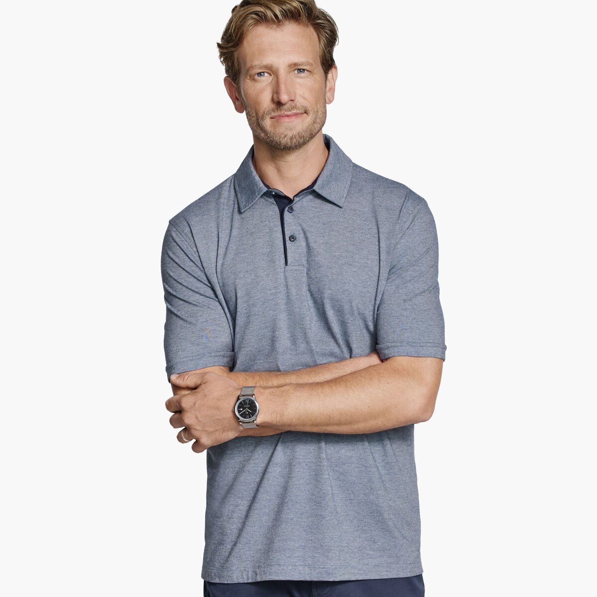 Fine-Stripe Polo image number null