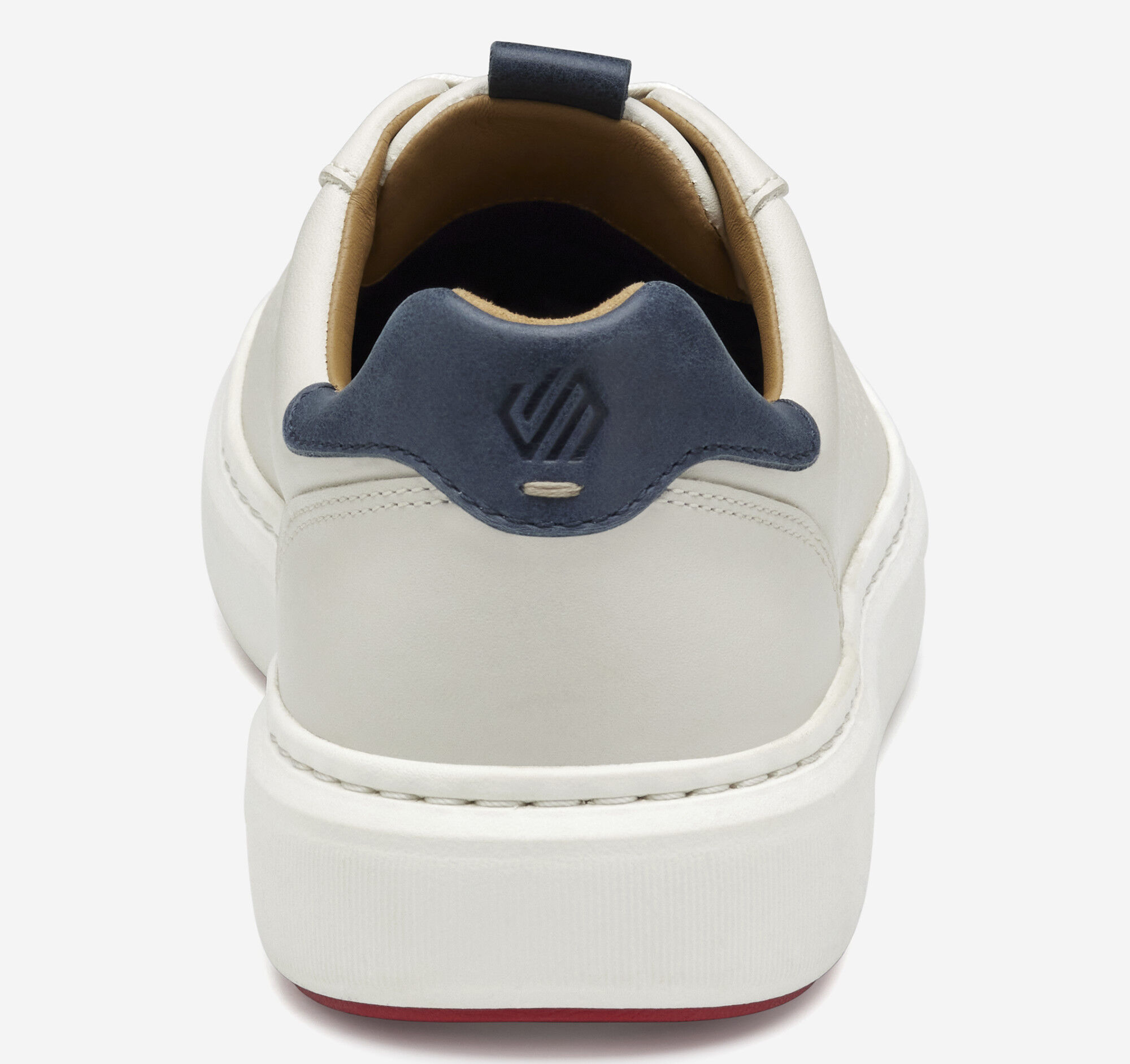 Men's Anders Perfed U-Throat in White Full Grain | Johnston & Murphy