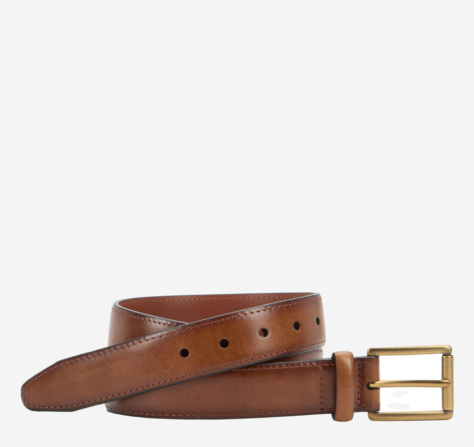 (取寄) ジョンストン&マーフィー メンズ ベルト Johnston & Murphy men Shadow-edged Belt Brown Men's Shadow-Edged Belt in Brown | Johnston & Murphy