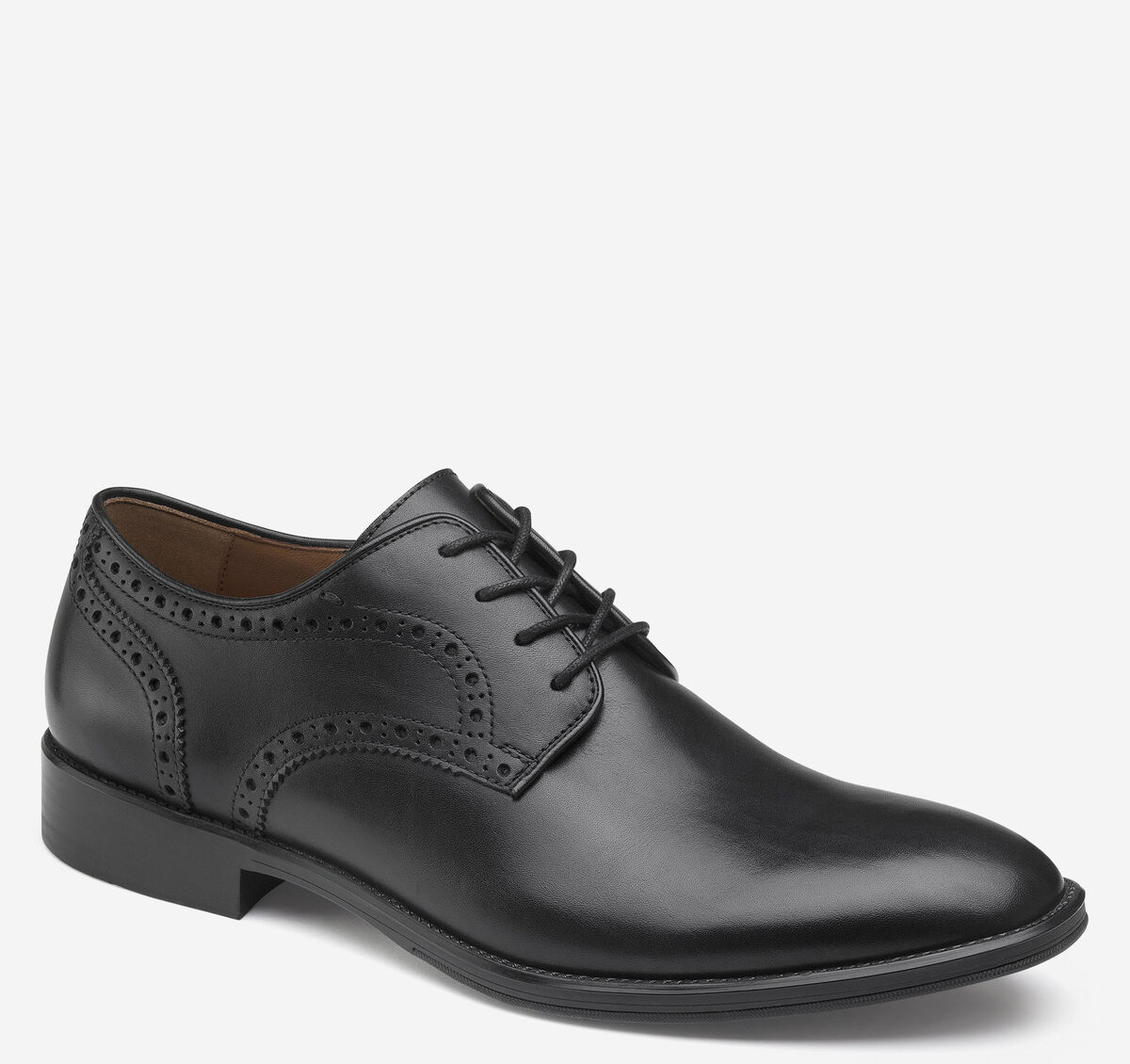 Johnston Murphy Shoes‎ Men 10.5 Henrick Plain Toe Black Full Grain Derby Johnston Murphy Shoes Men 10.5 Henrick Plain Toe Black Full  main image 2
